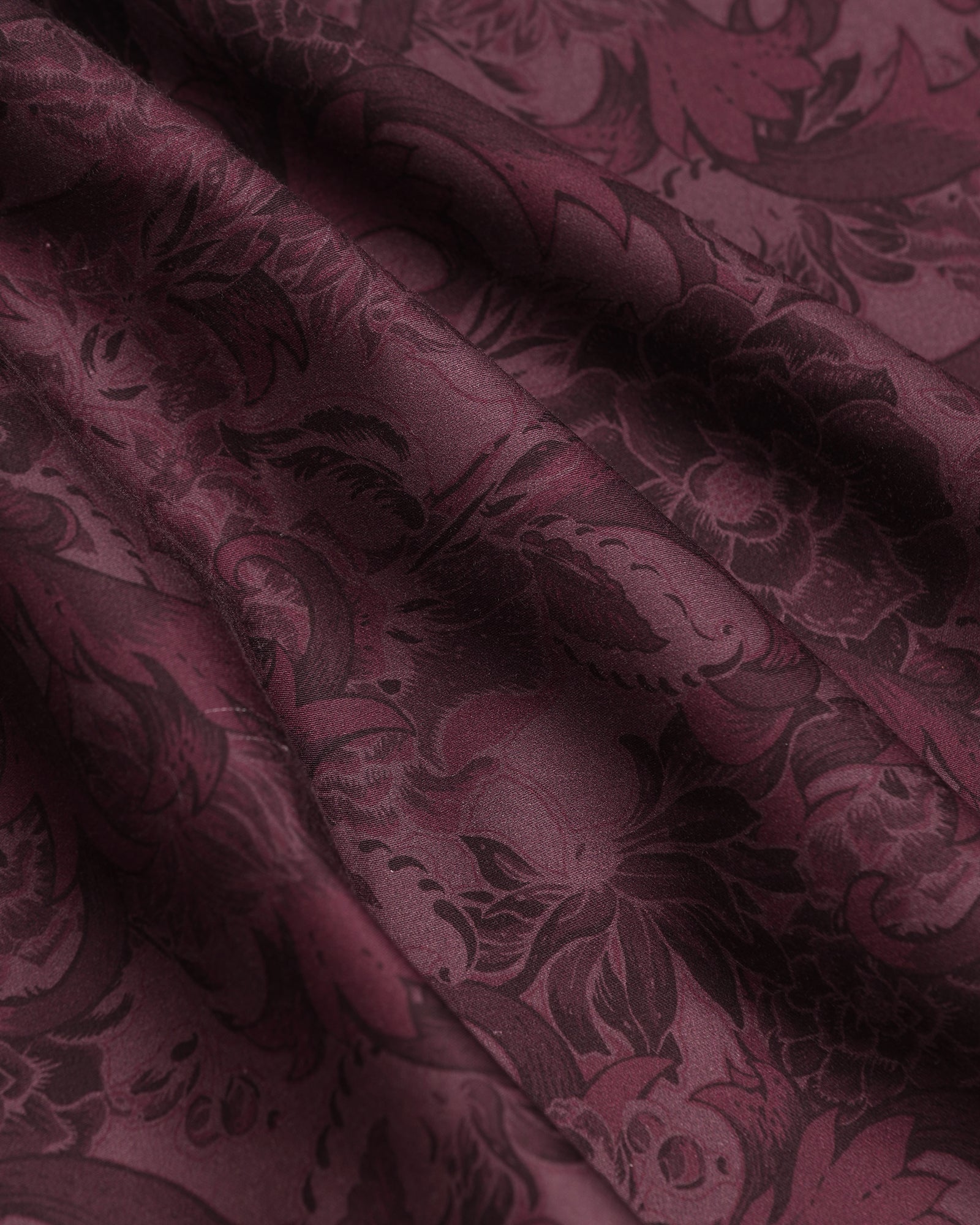 Formal Wine Printed Shirt - Iwaki