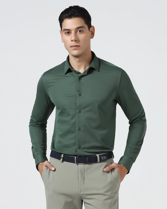 Green TechPro Stripe Shirt - Keish