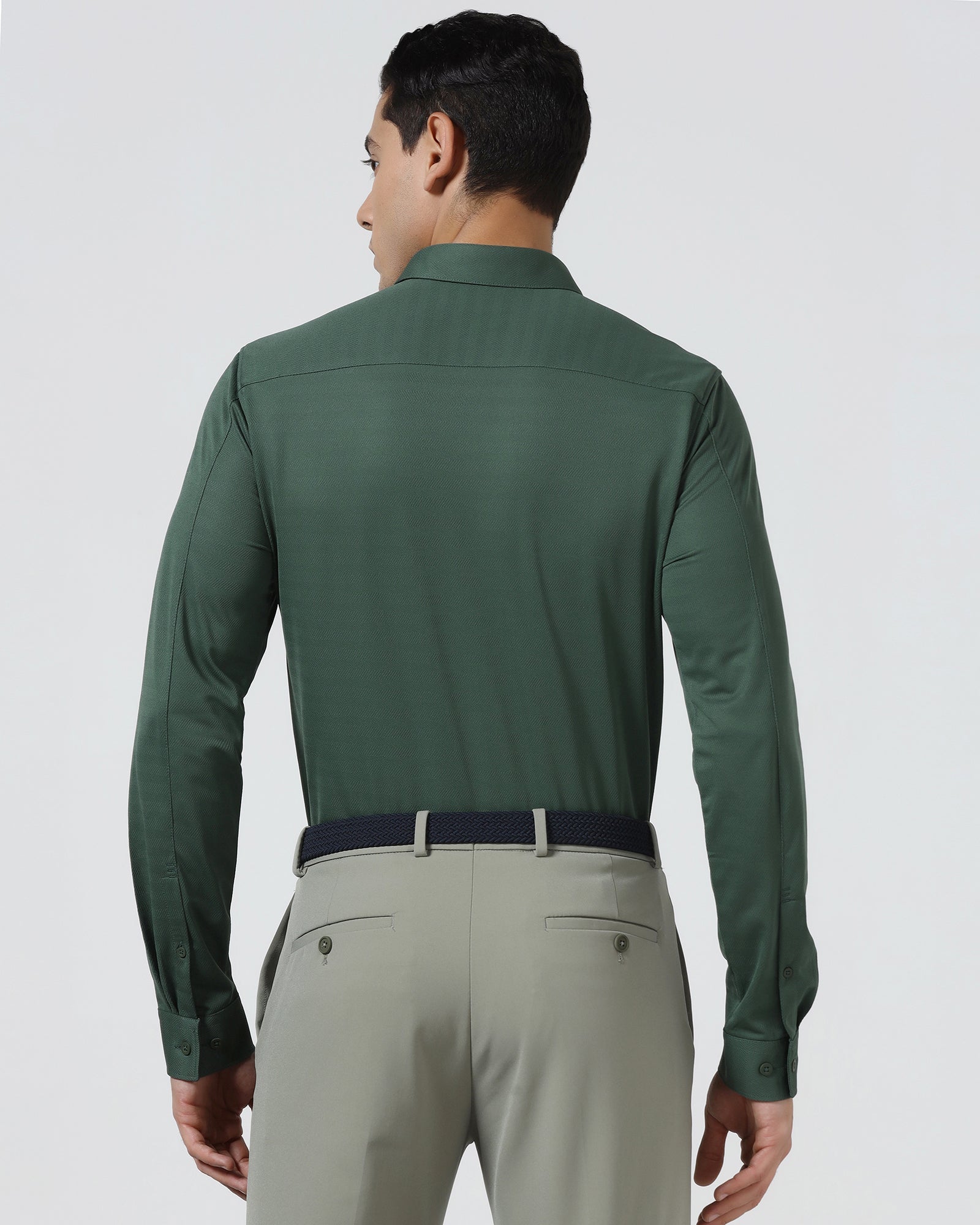 Green TechPro Stripe Shirt - Keish