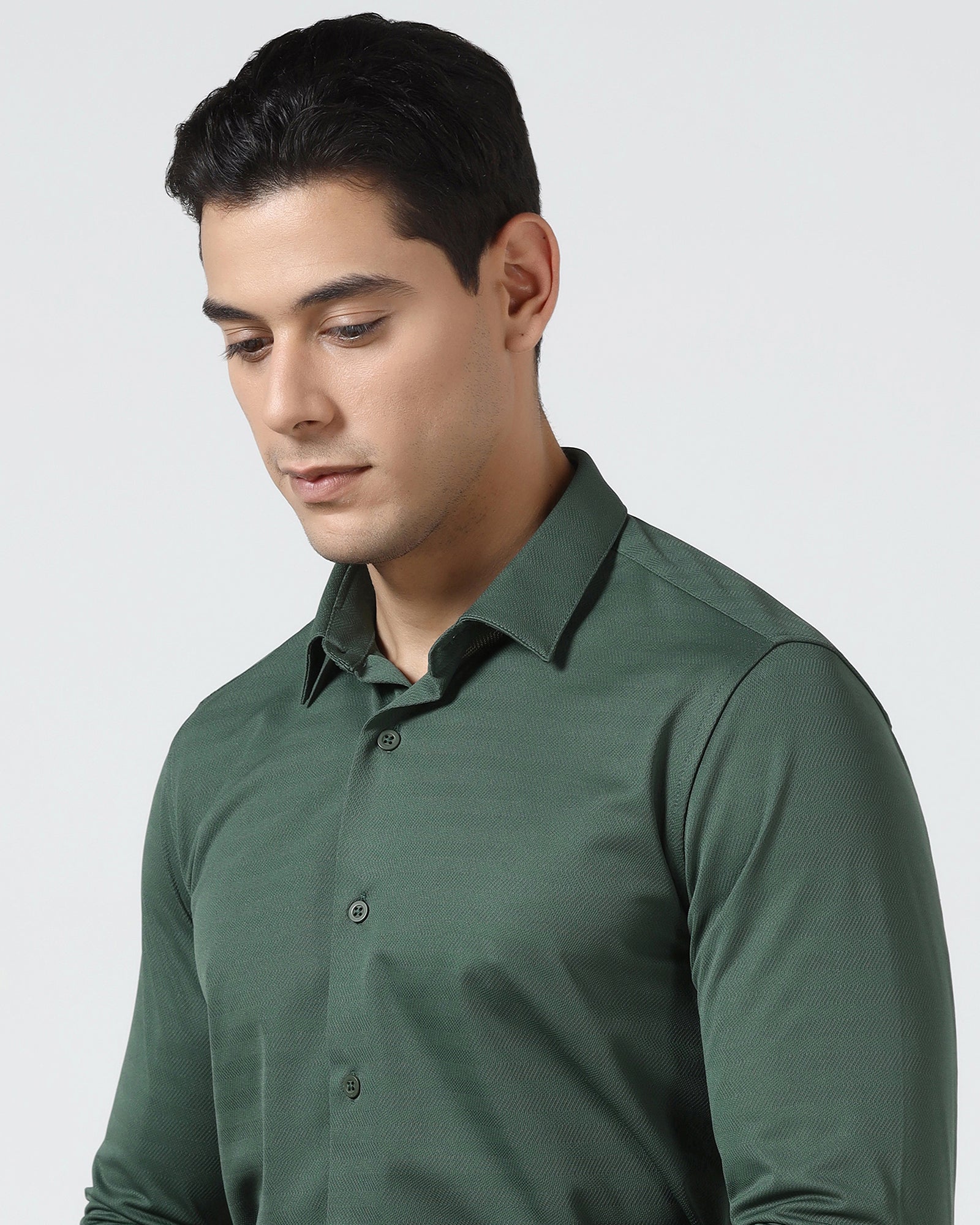 Green TechPro Stripe Shirt - Keish
