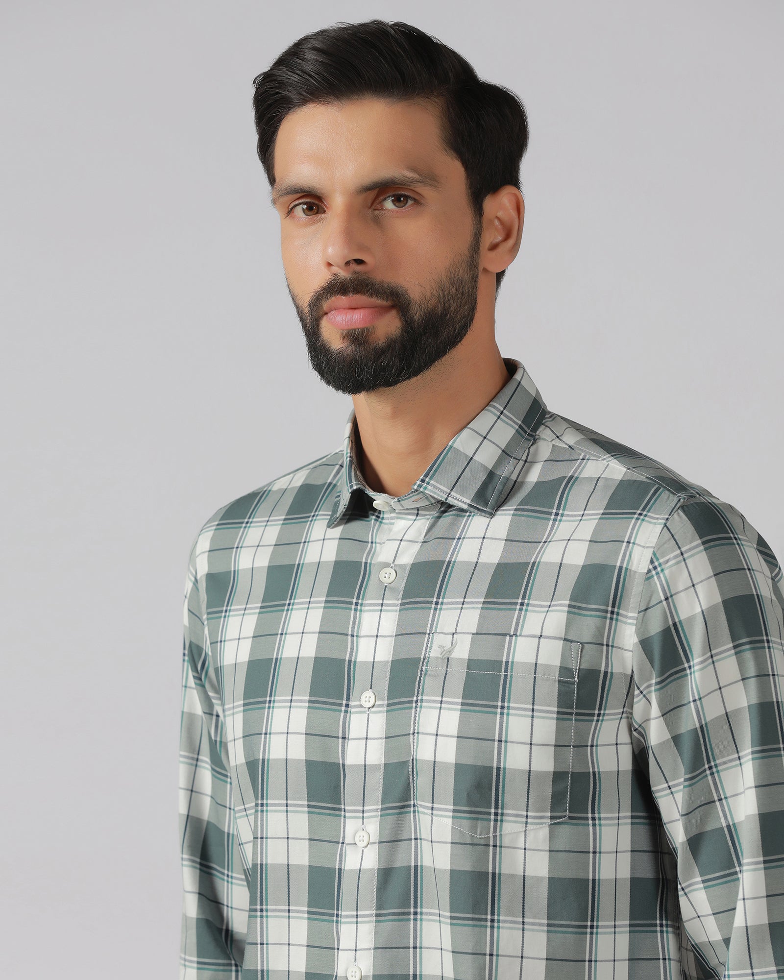 Green Check Shirt - Bergen