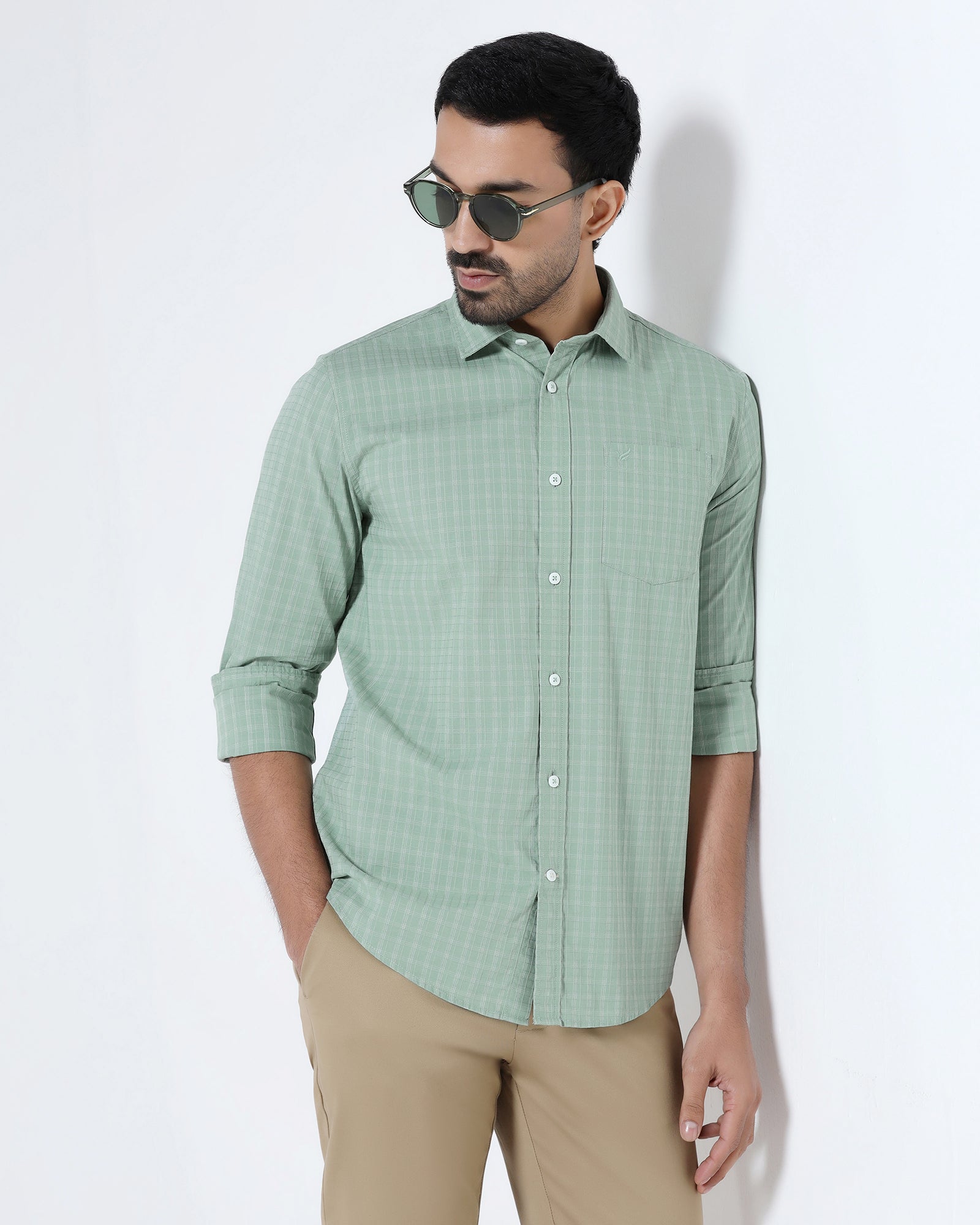 Green Check Shirt - Remon