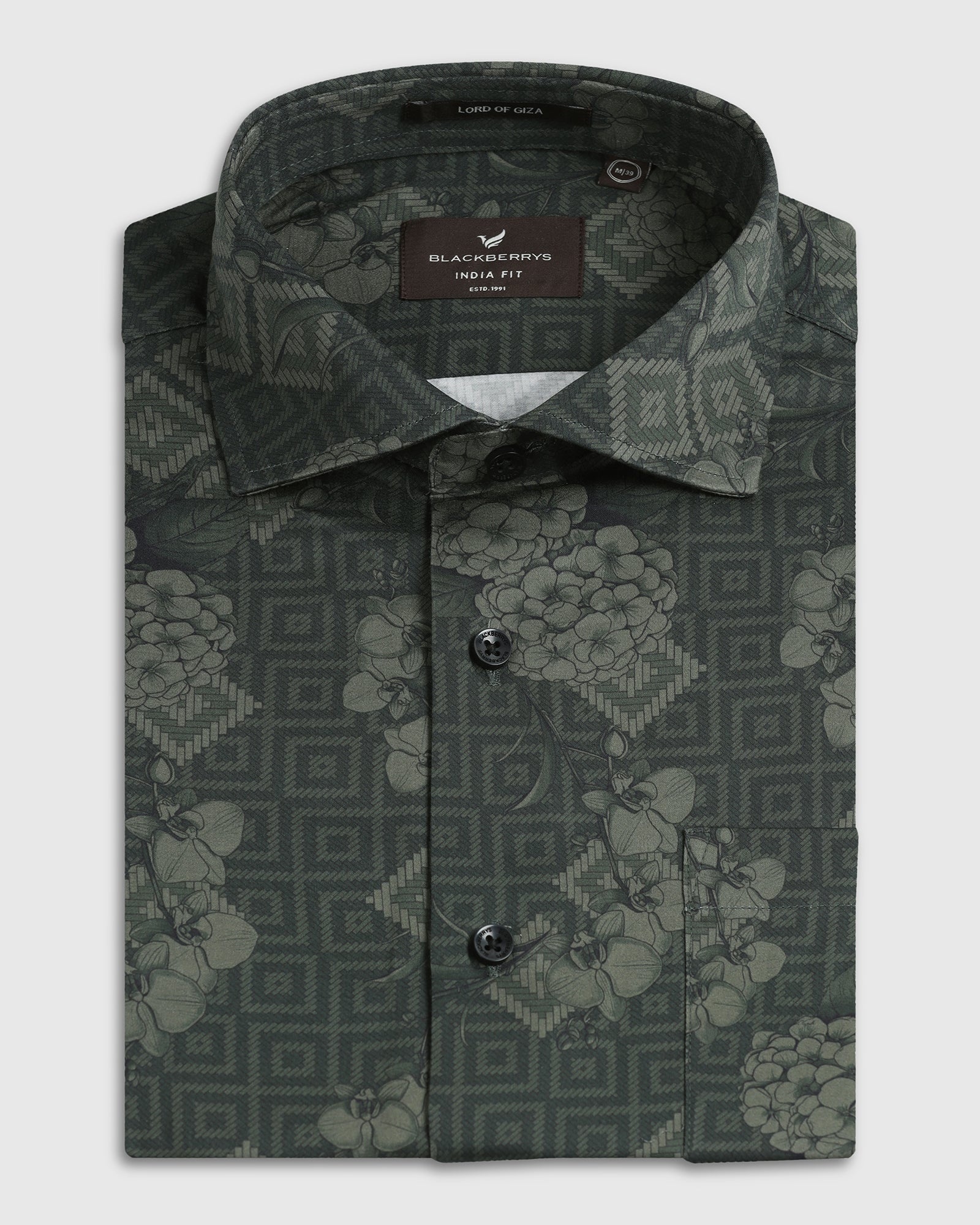 Green Printed Shirt - Pristine