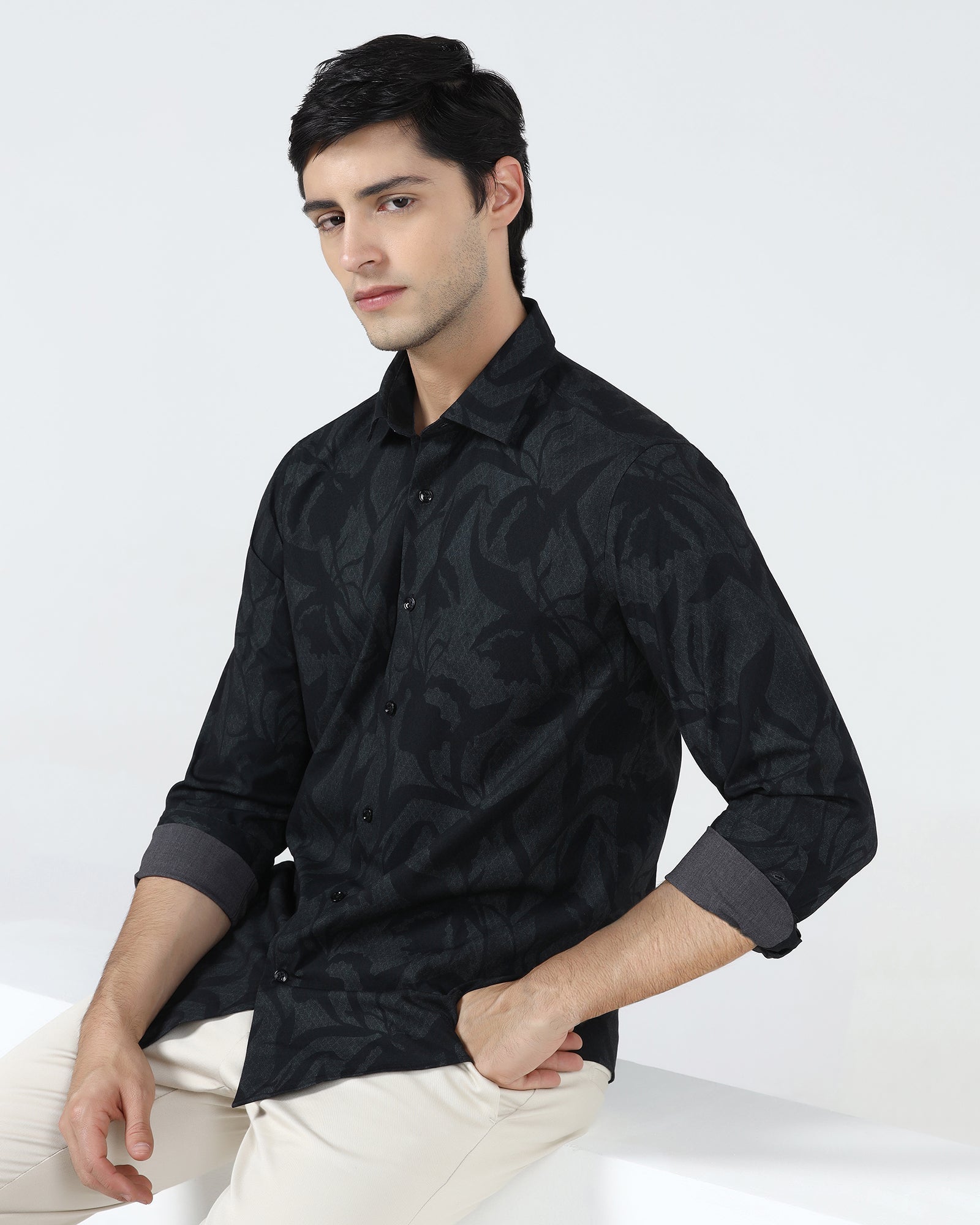 Green Printed Shirt - Tropika