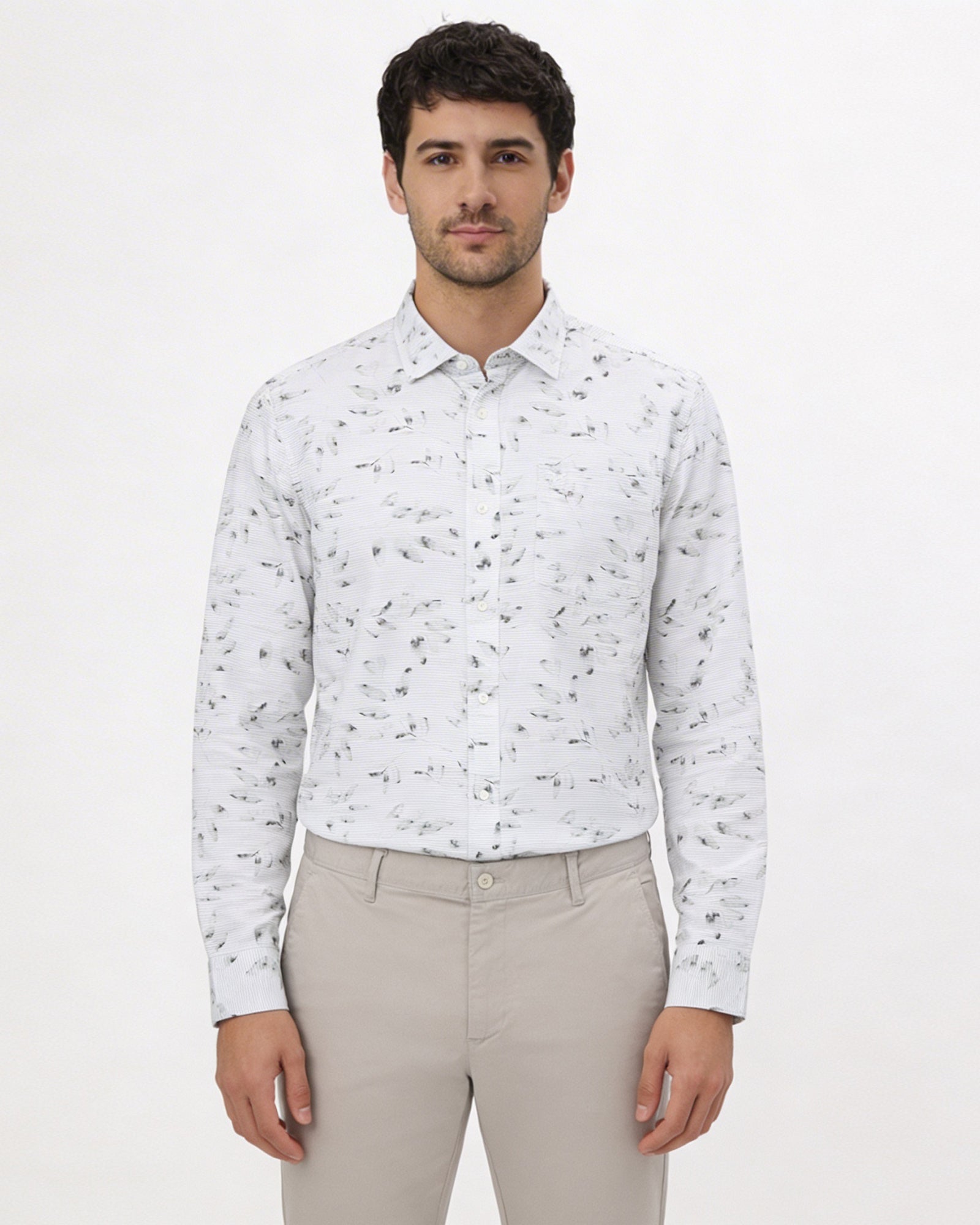Green Printed Shirt - Wind