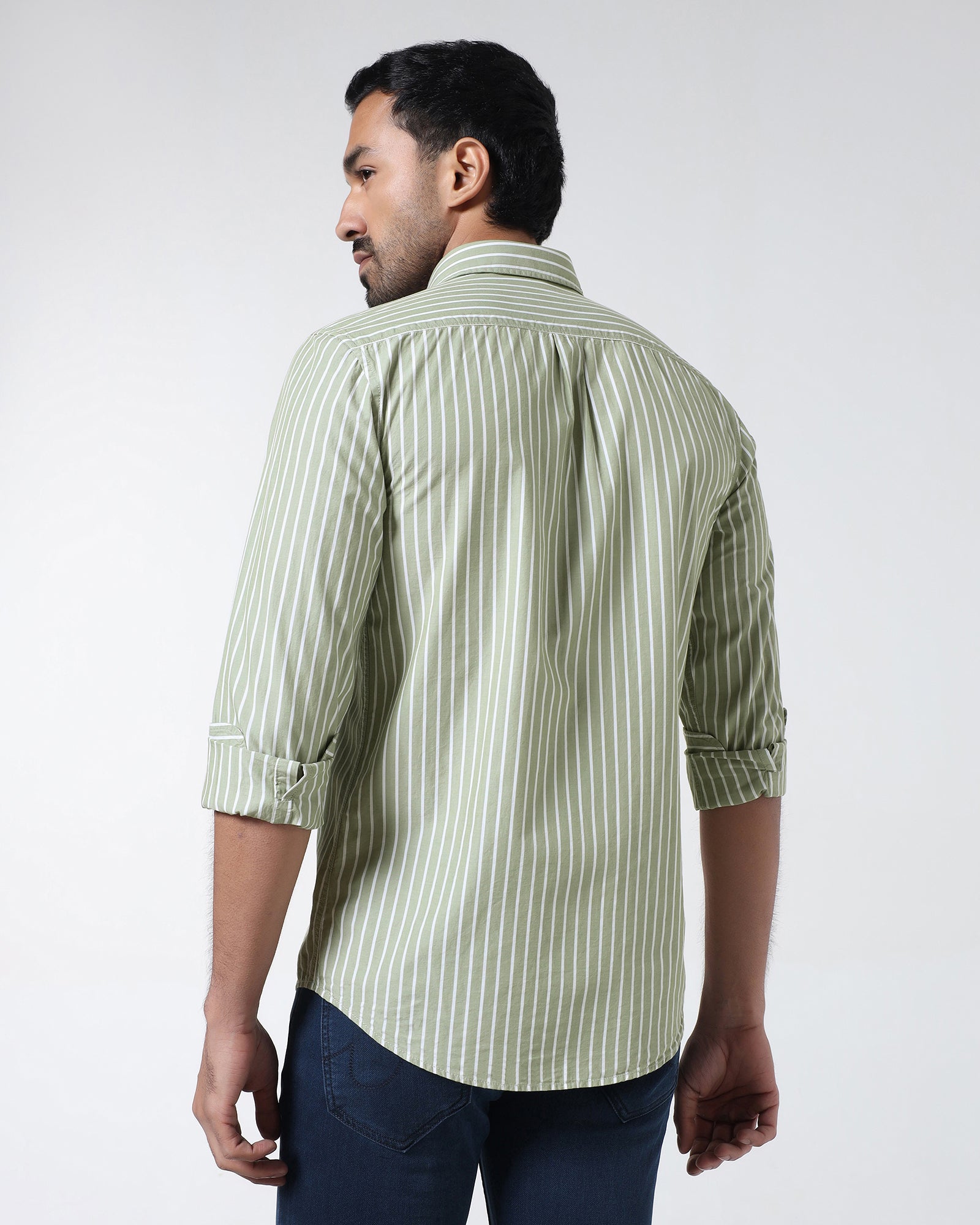 Green Stripe Shirt - Hamber