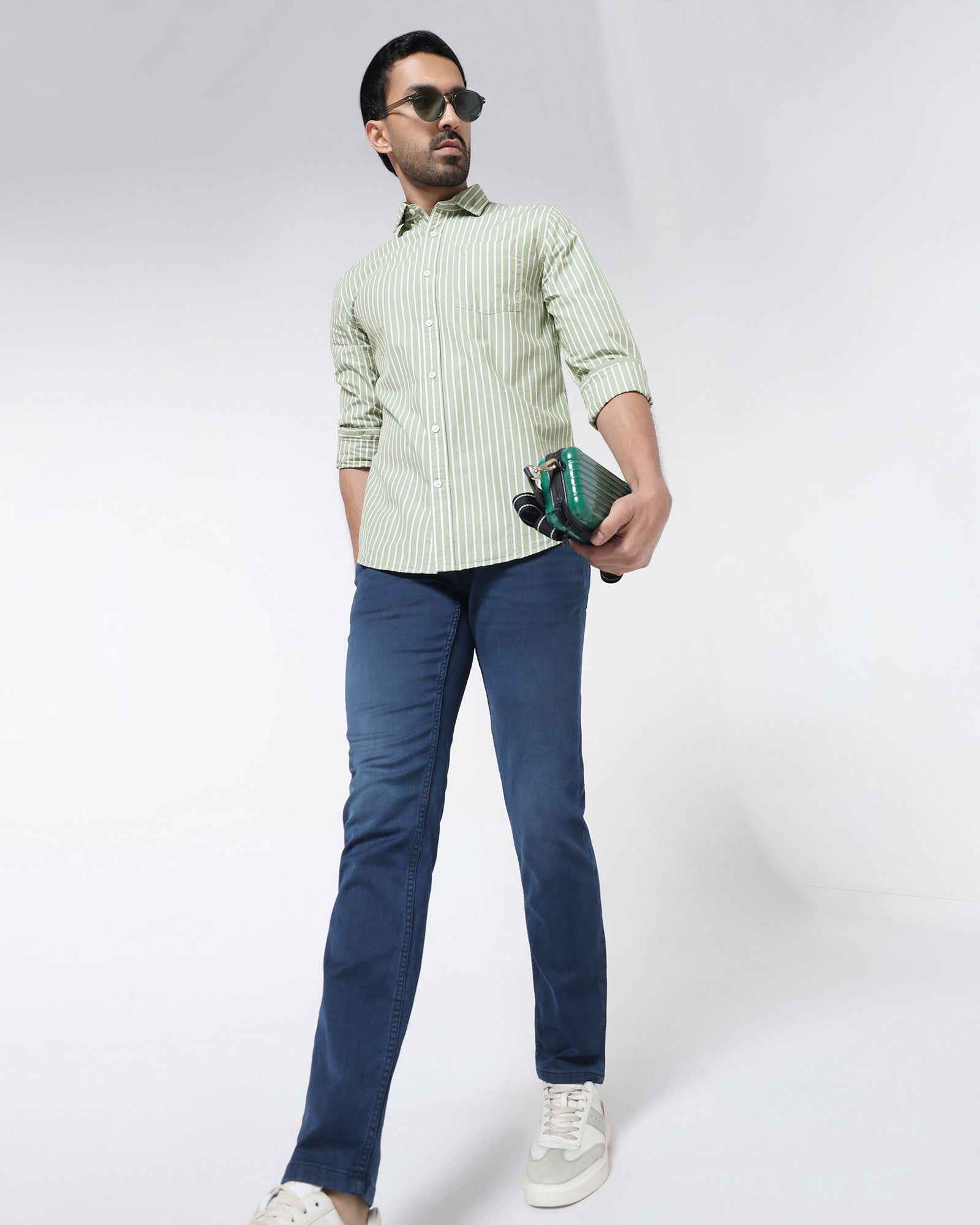 Green Stripe Shirt - Hamber