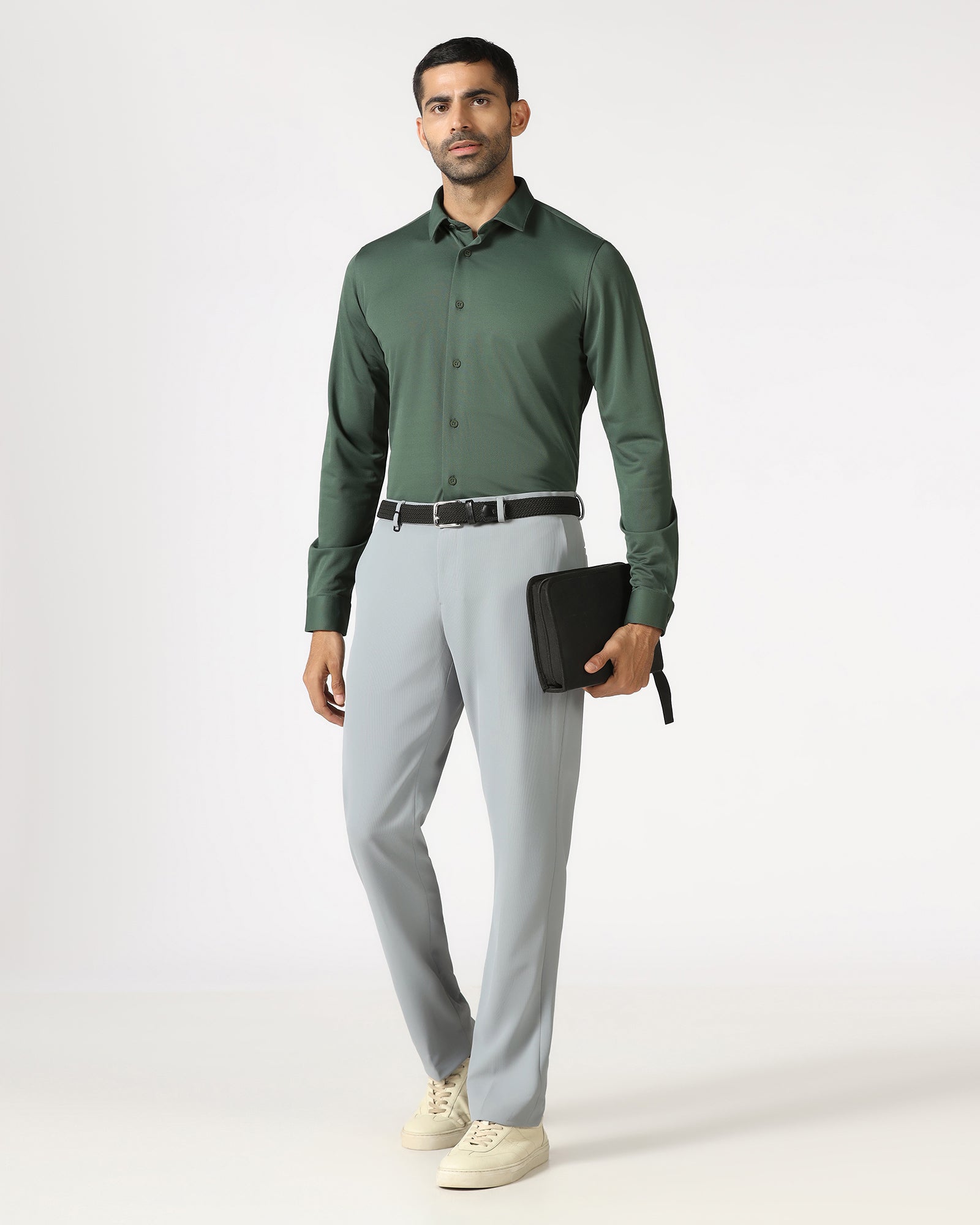 Green Techpro Stripe Shirt - Keish