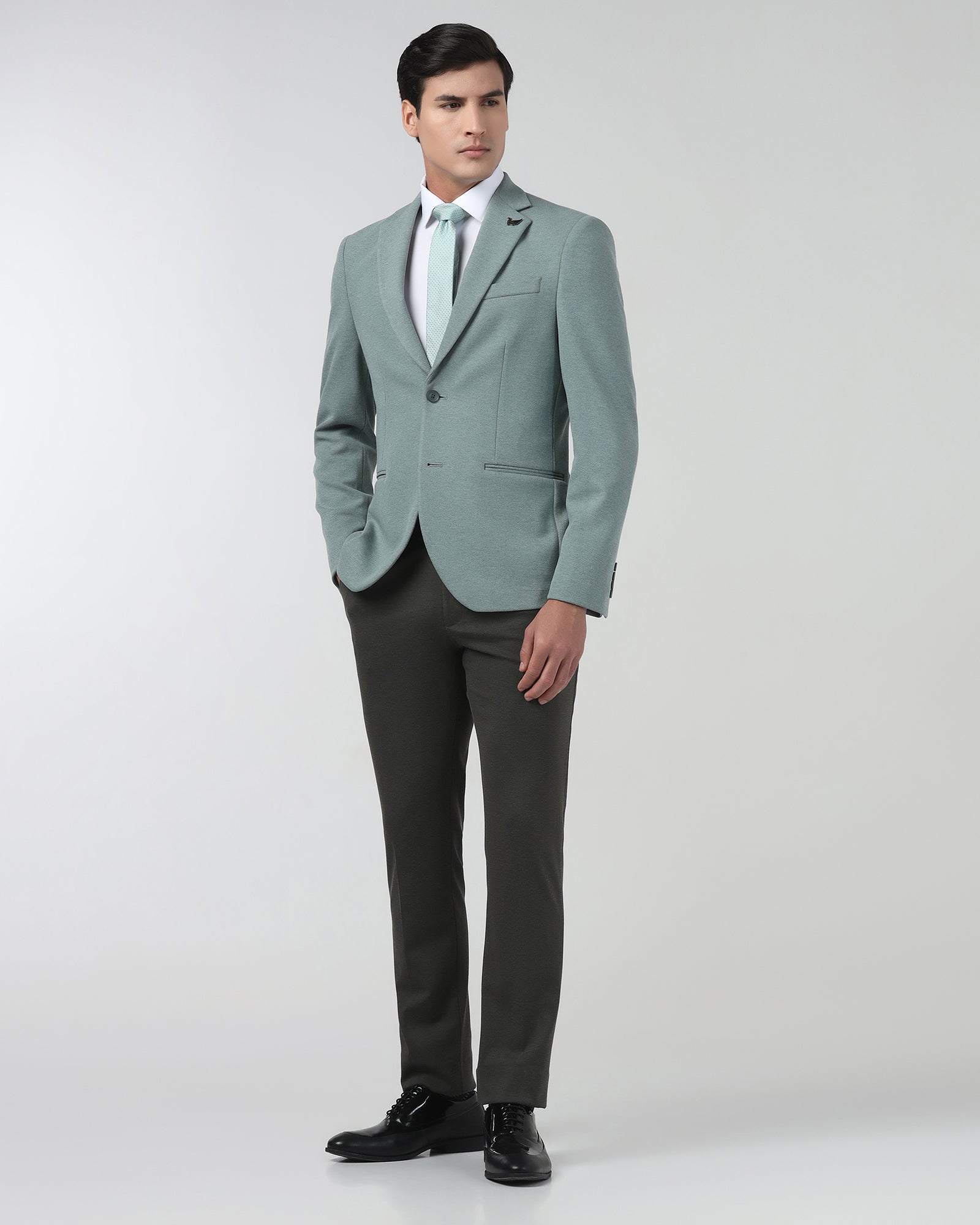 Green Textured Blazer - Gio