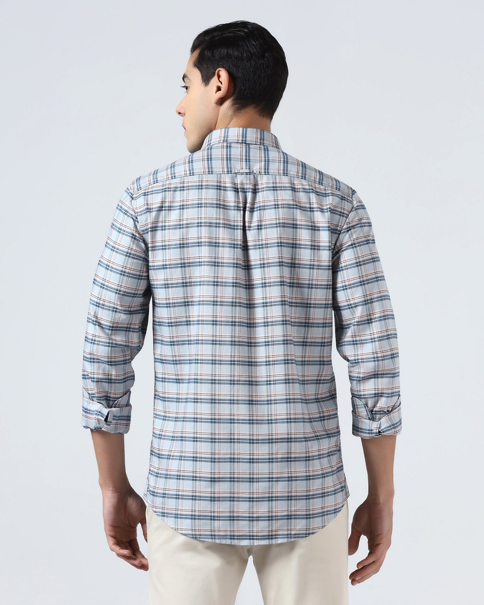 Grey Check Shirt - Valento