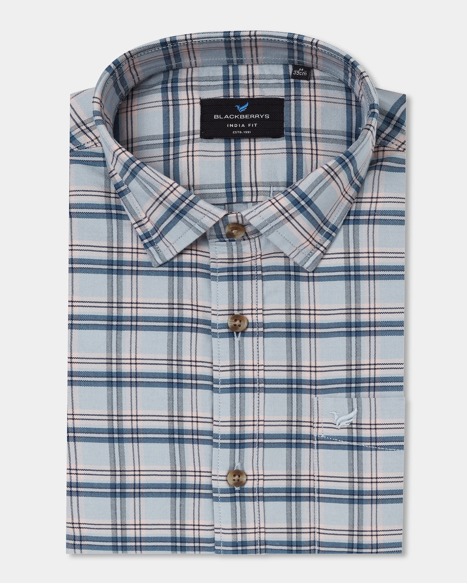 Grey Check Shirt - Valento