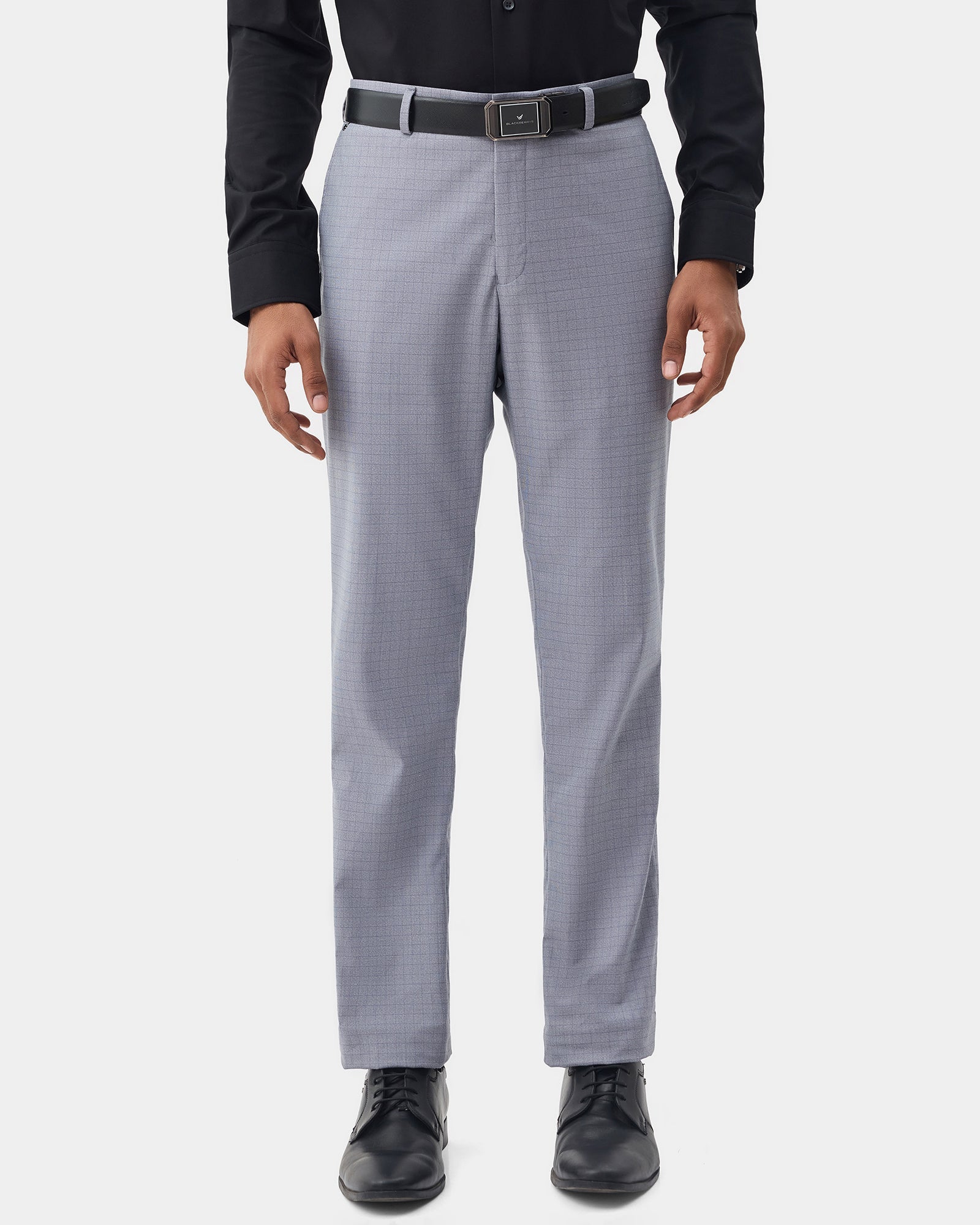 Grey Check Trouser - Cole