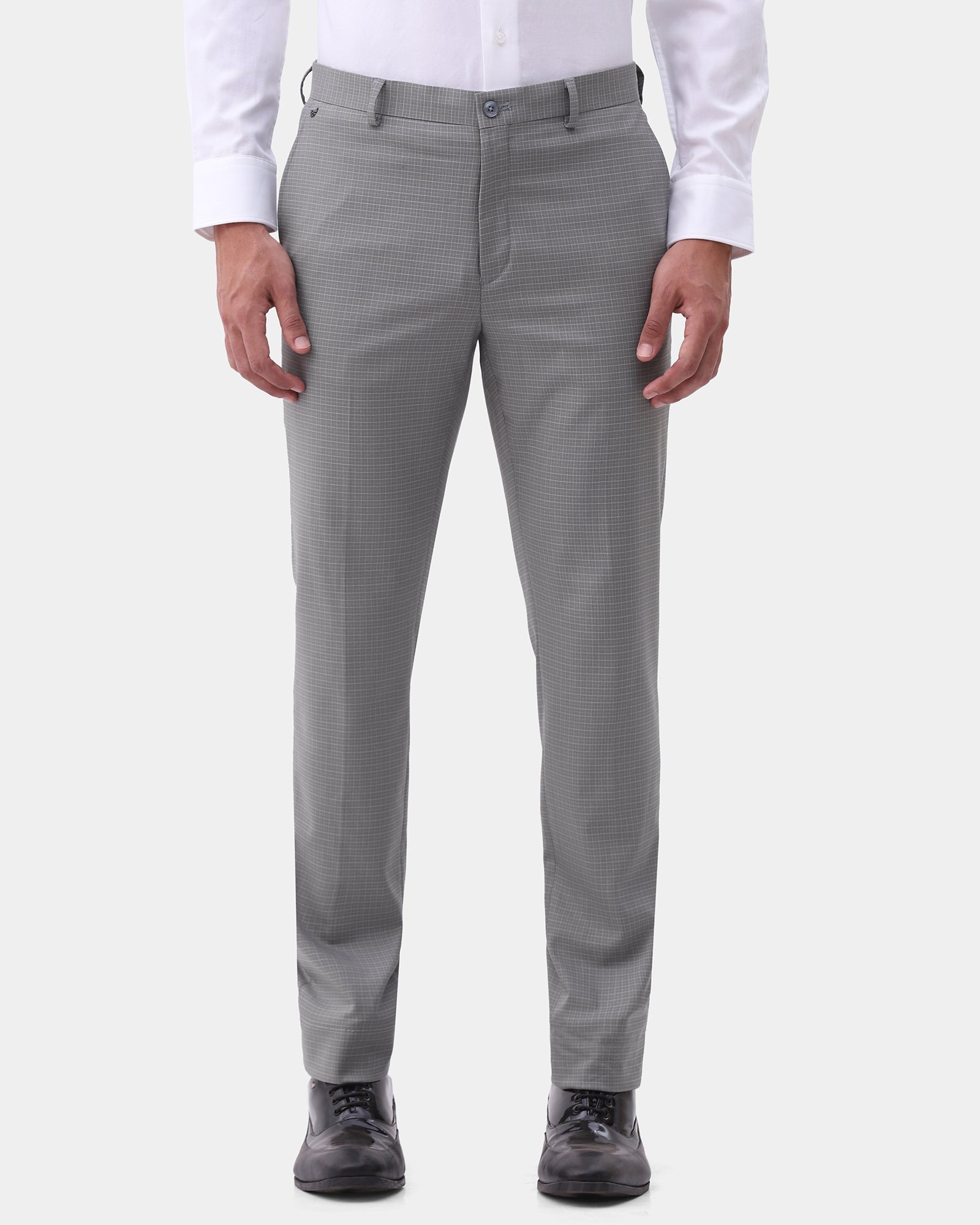 Grey Check Trouser - Rier