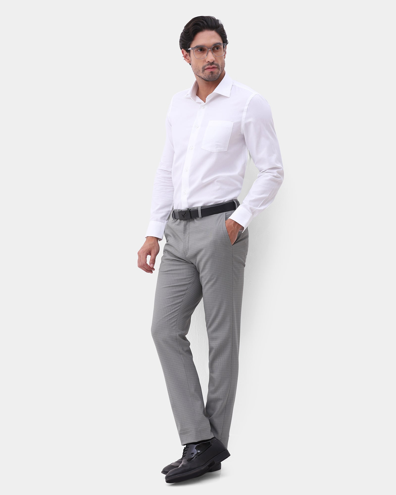 Grey Check Trouser - Rier