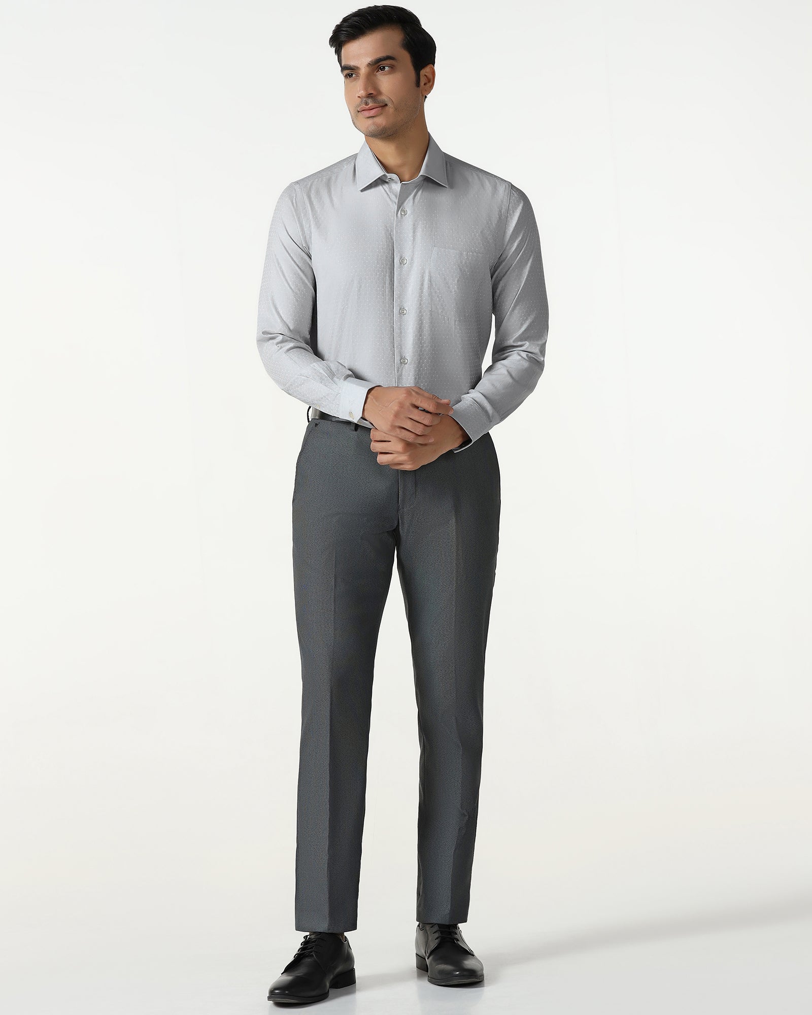 Grey Jacquard Shirt - Rile