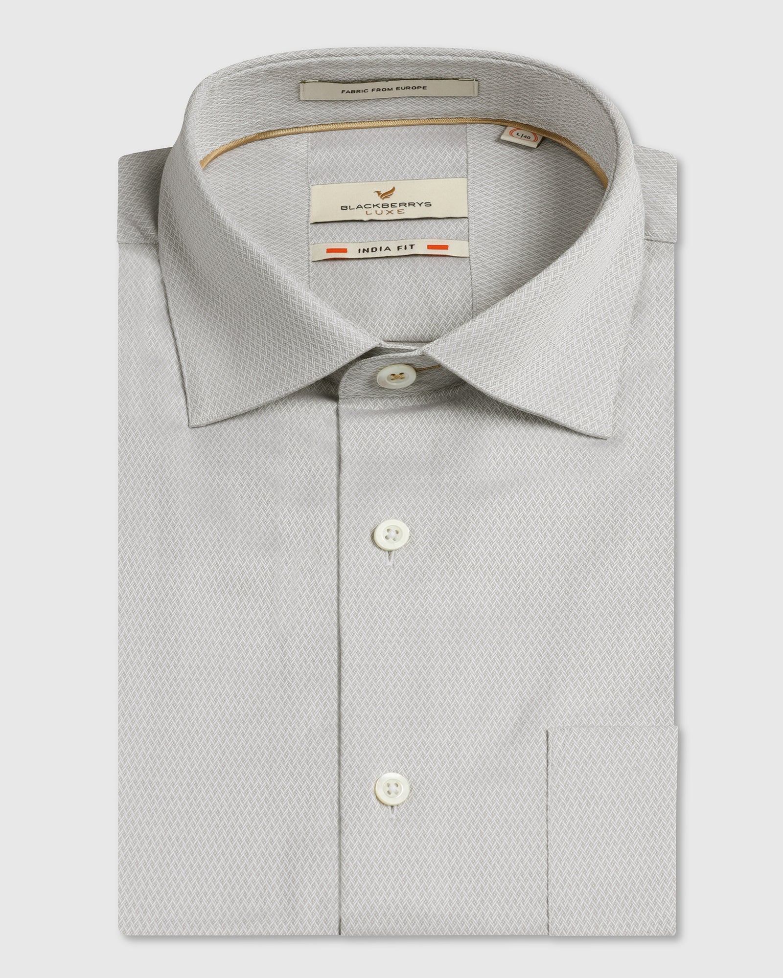 Grey Luxe Textured Shirt - Honor