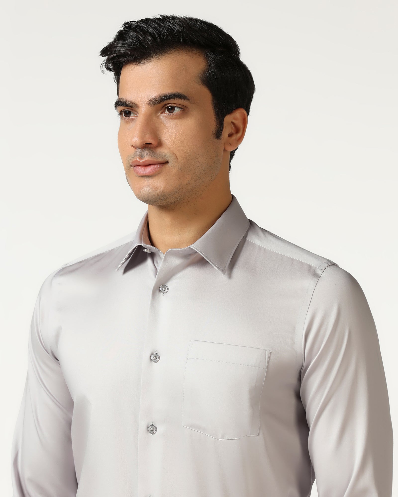 Grey Non Iron Solid Shirt - Sailor