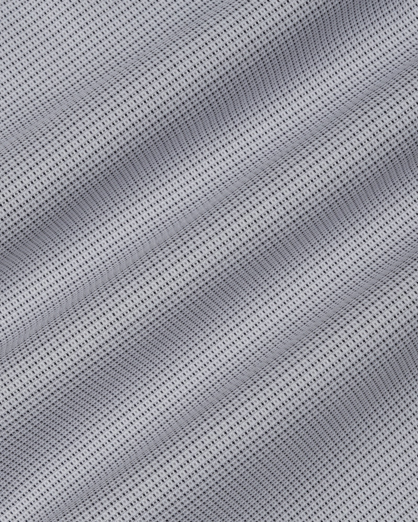 Grey Non Iron Textured Shirt - Ethan