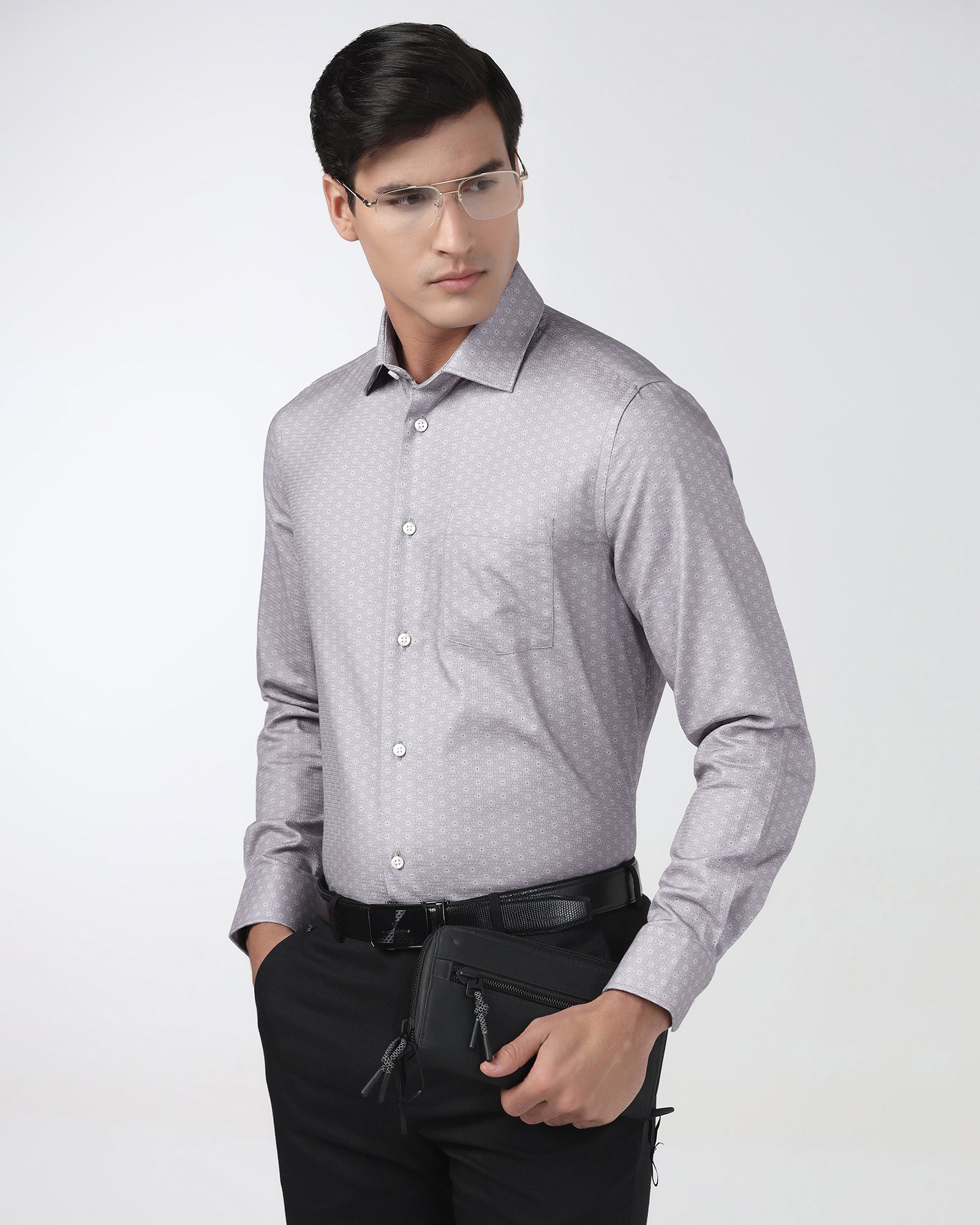 Grey Printed Shirt - Anise