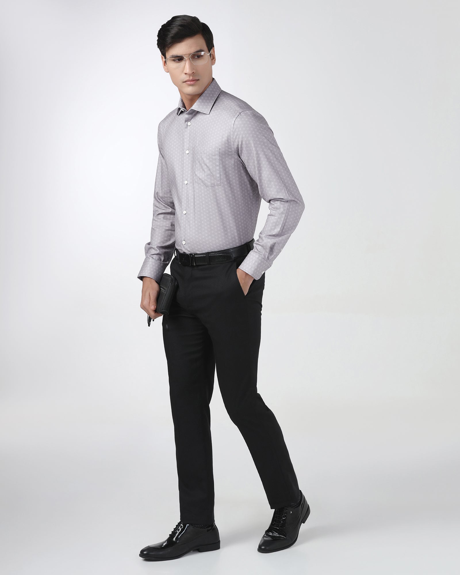 Grey Printed Shirt - Anise