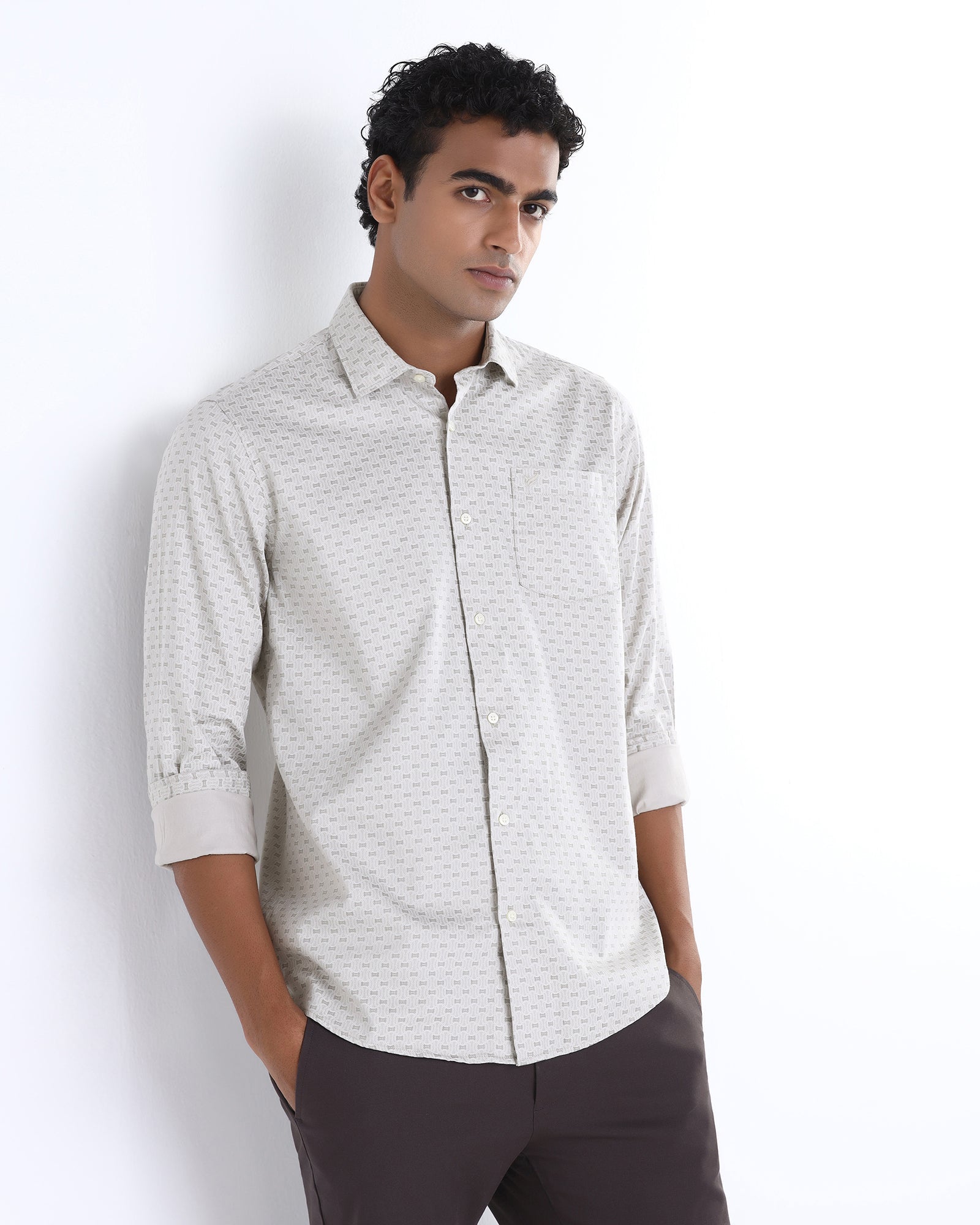 Grey Printed Shirt - Bedaf