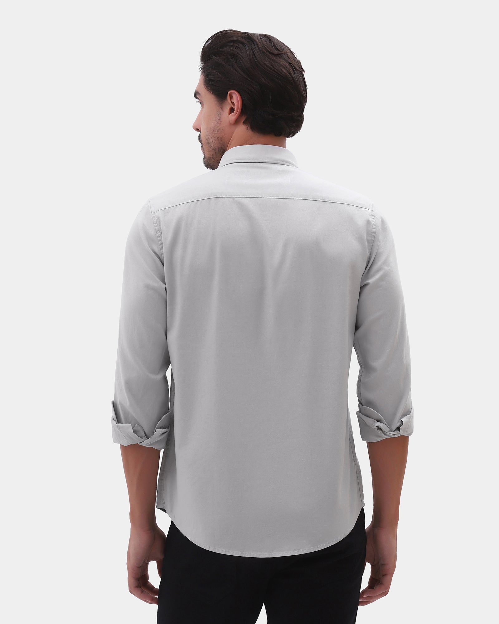 Grey Printed Shirt - Gebbew
