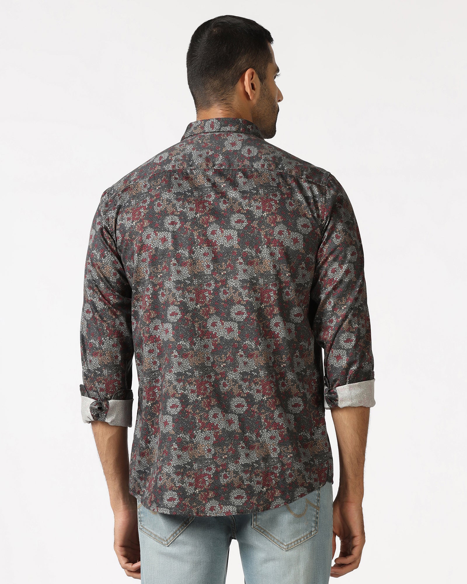 Grey Printed Shirt - Gena