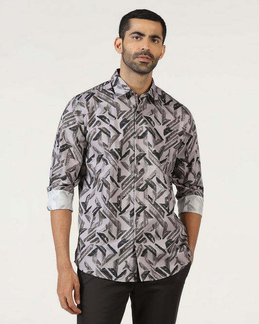 Grey Printed Shirt - Volmer