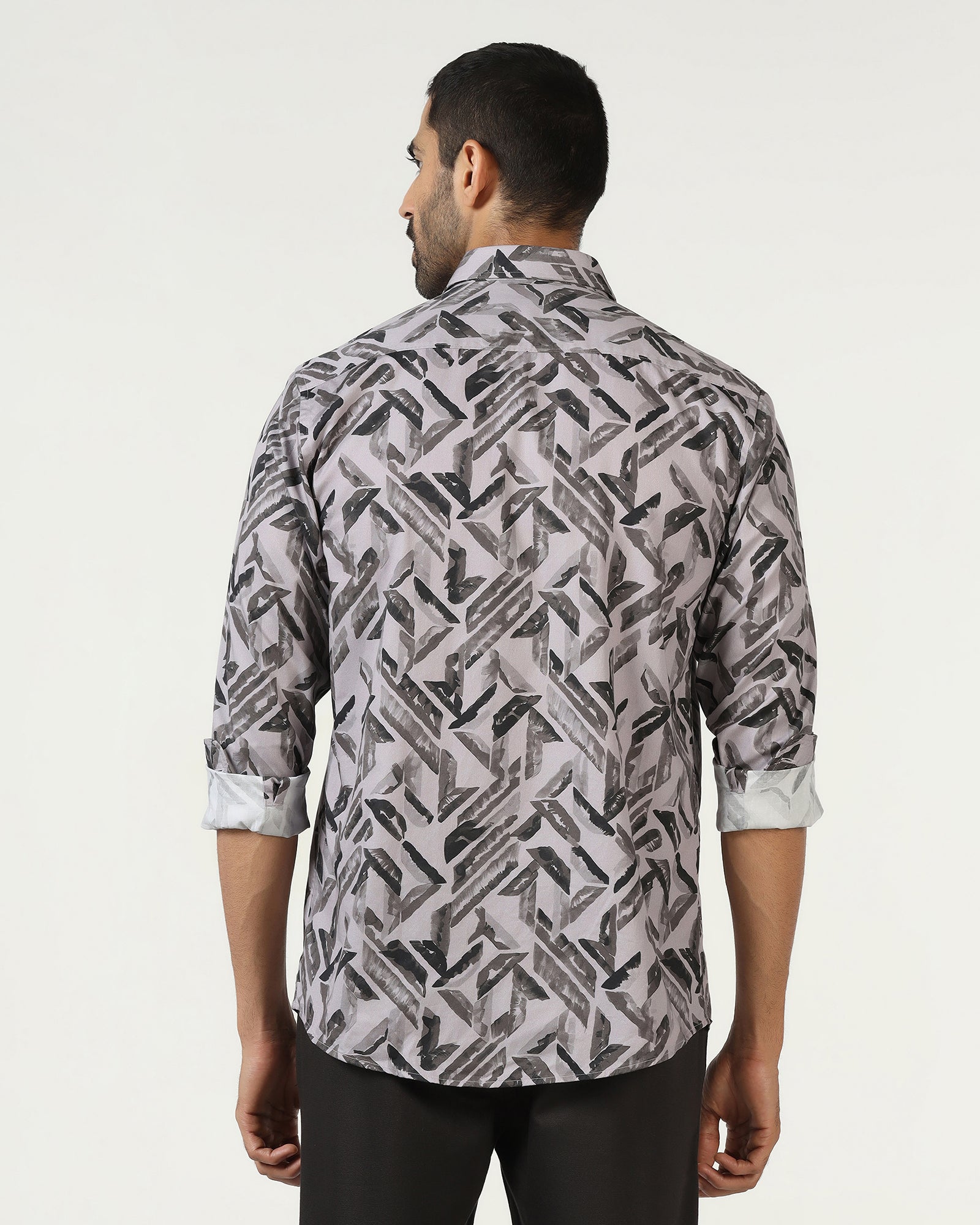 Grey Printed Shirt - Volmer