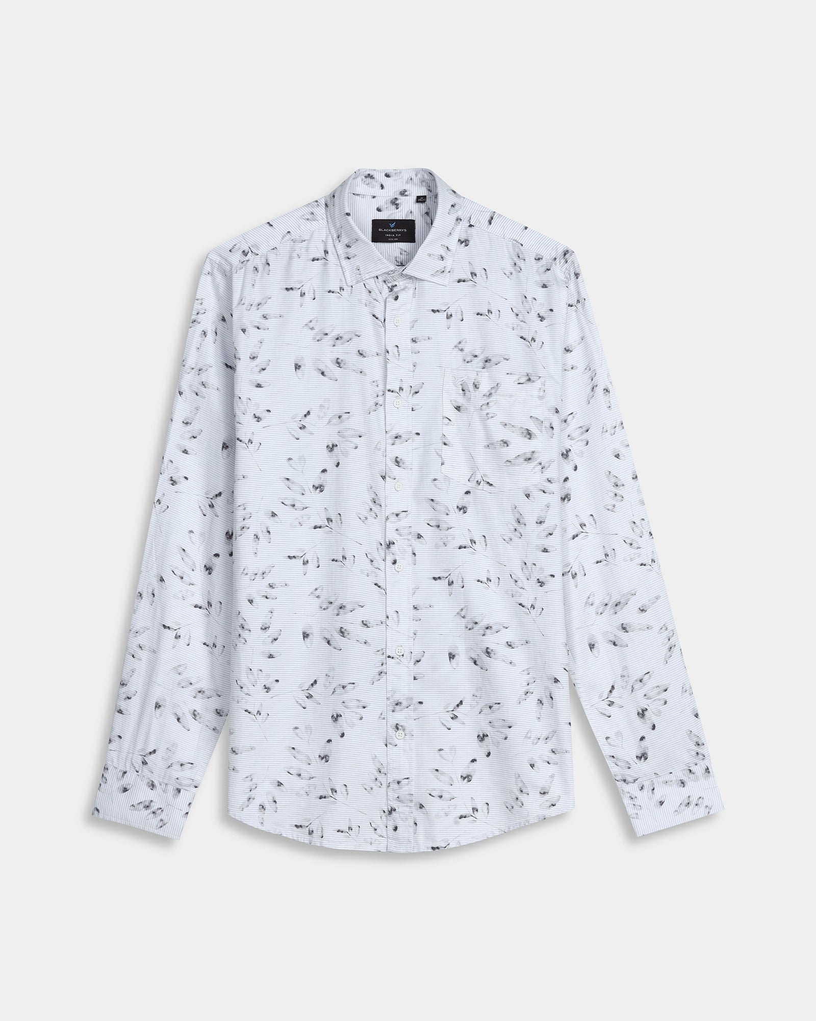 Grey Printed Shirt - Wind