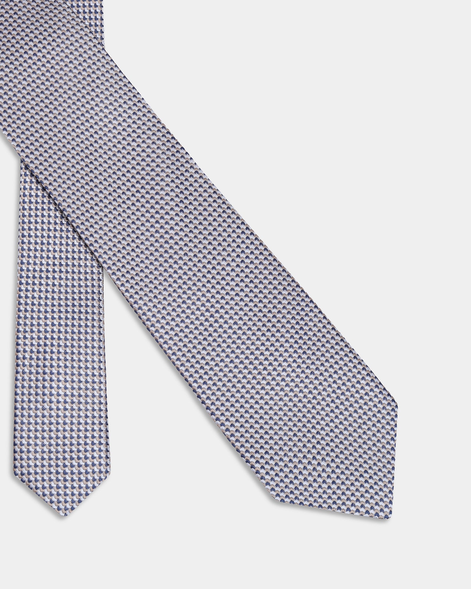 Grey Silk Jacquard Tie - Alba