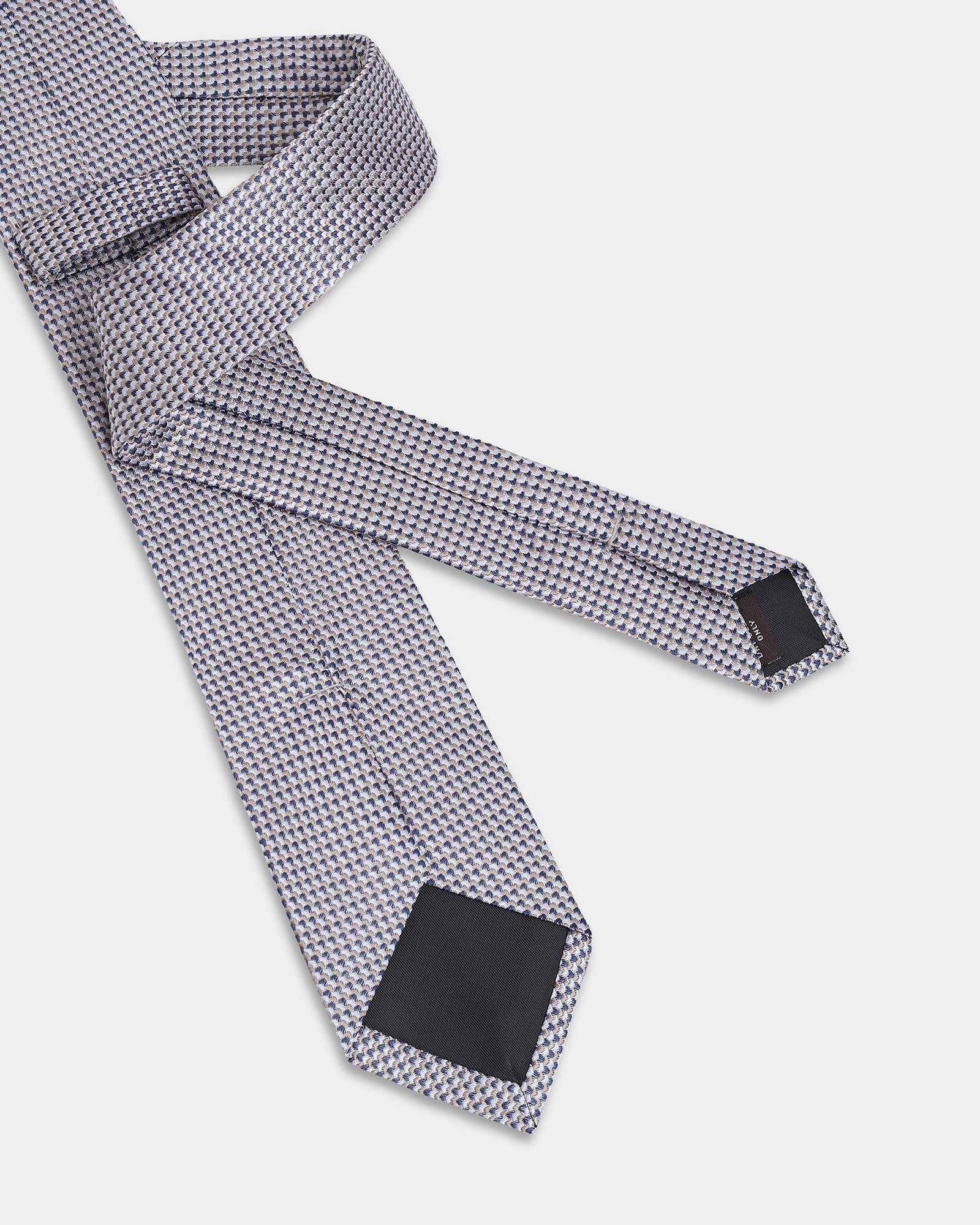 Grey Silk Jacquard Tie - Alba
