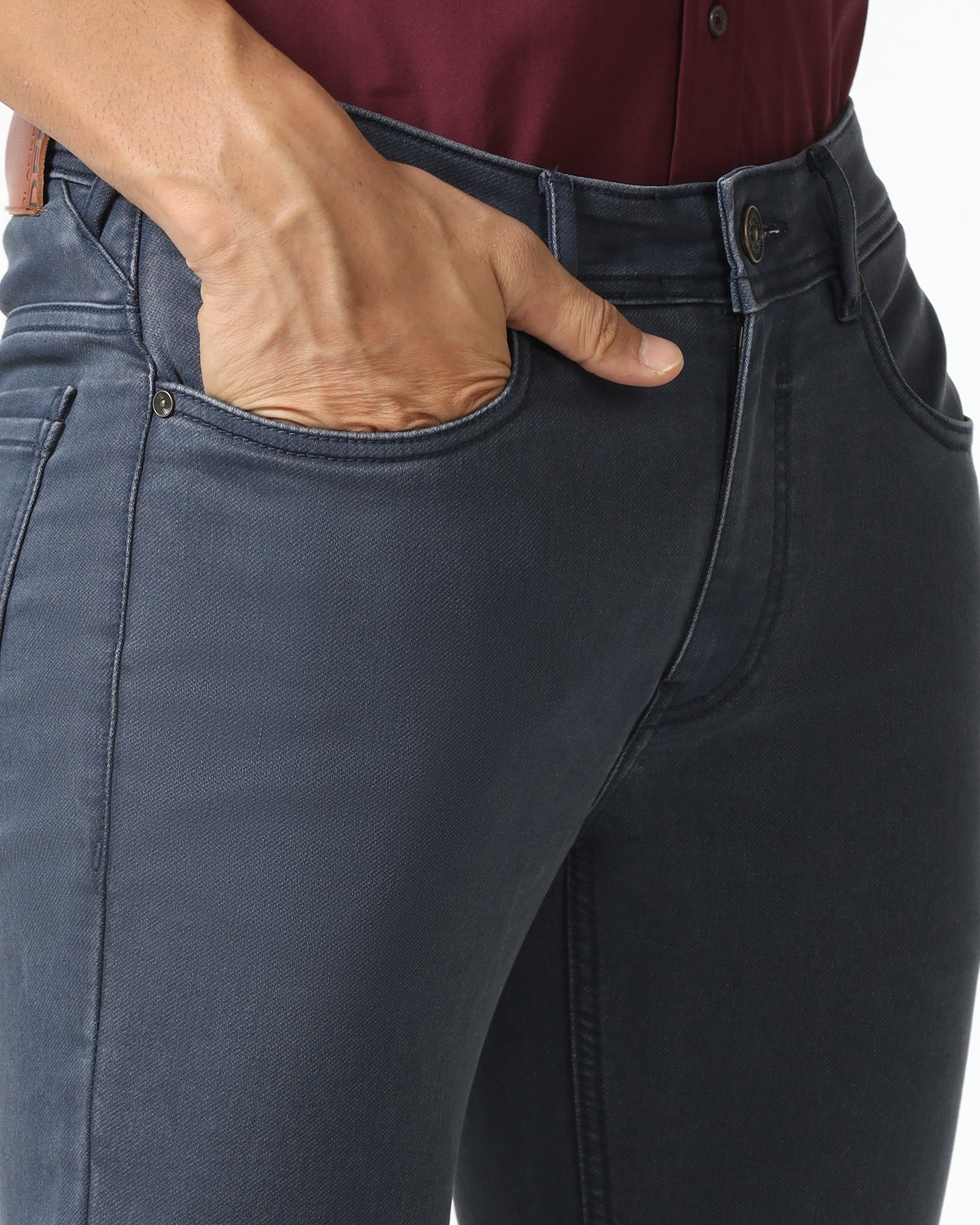 Grey Super Clean Skinny Cropped Jeans - Ogden