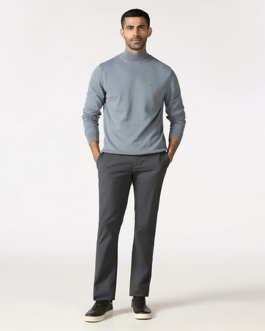 Grey Solid Khakis - Elba