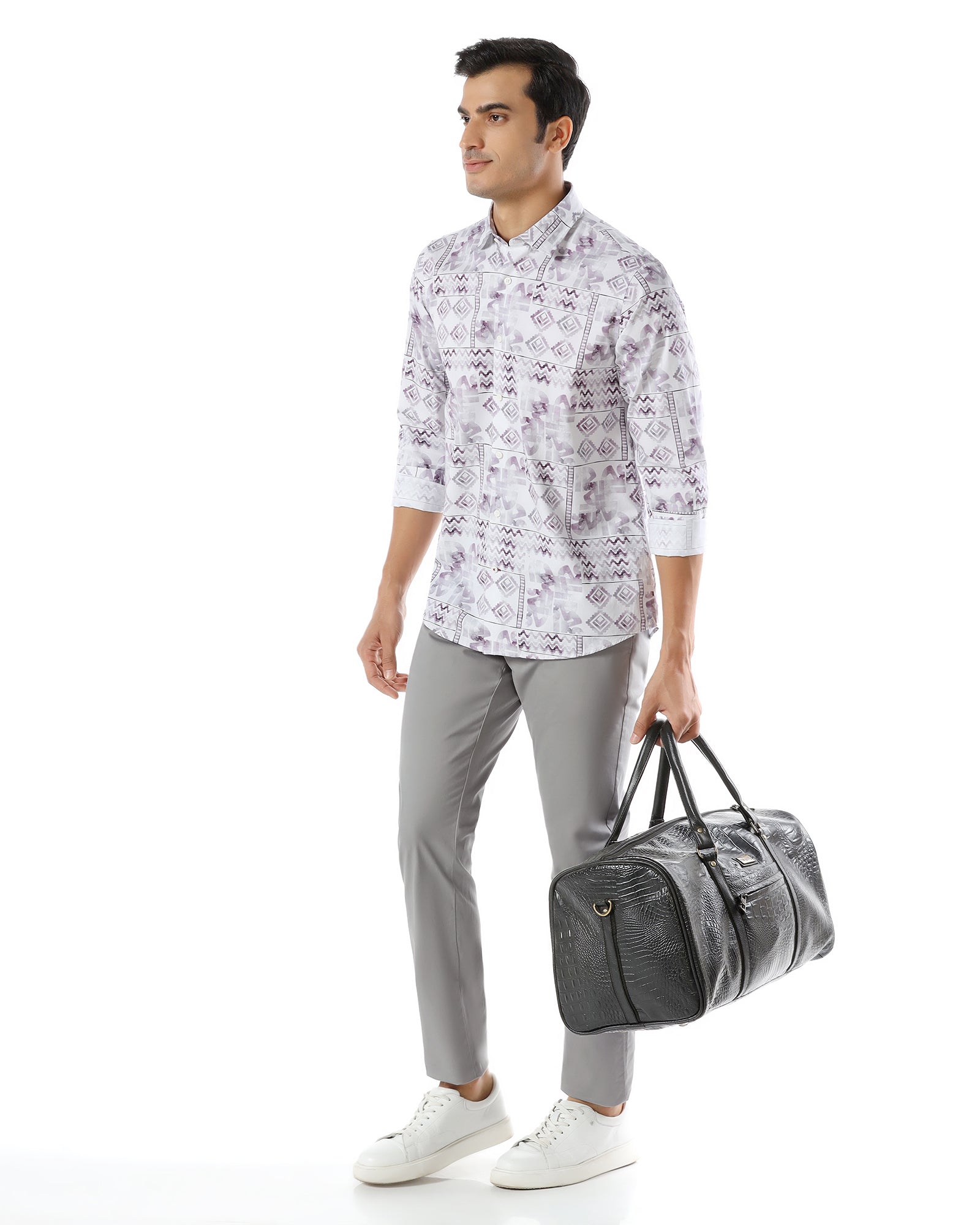 Grey Solid Khakis - Mario