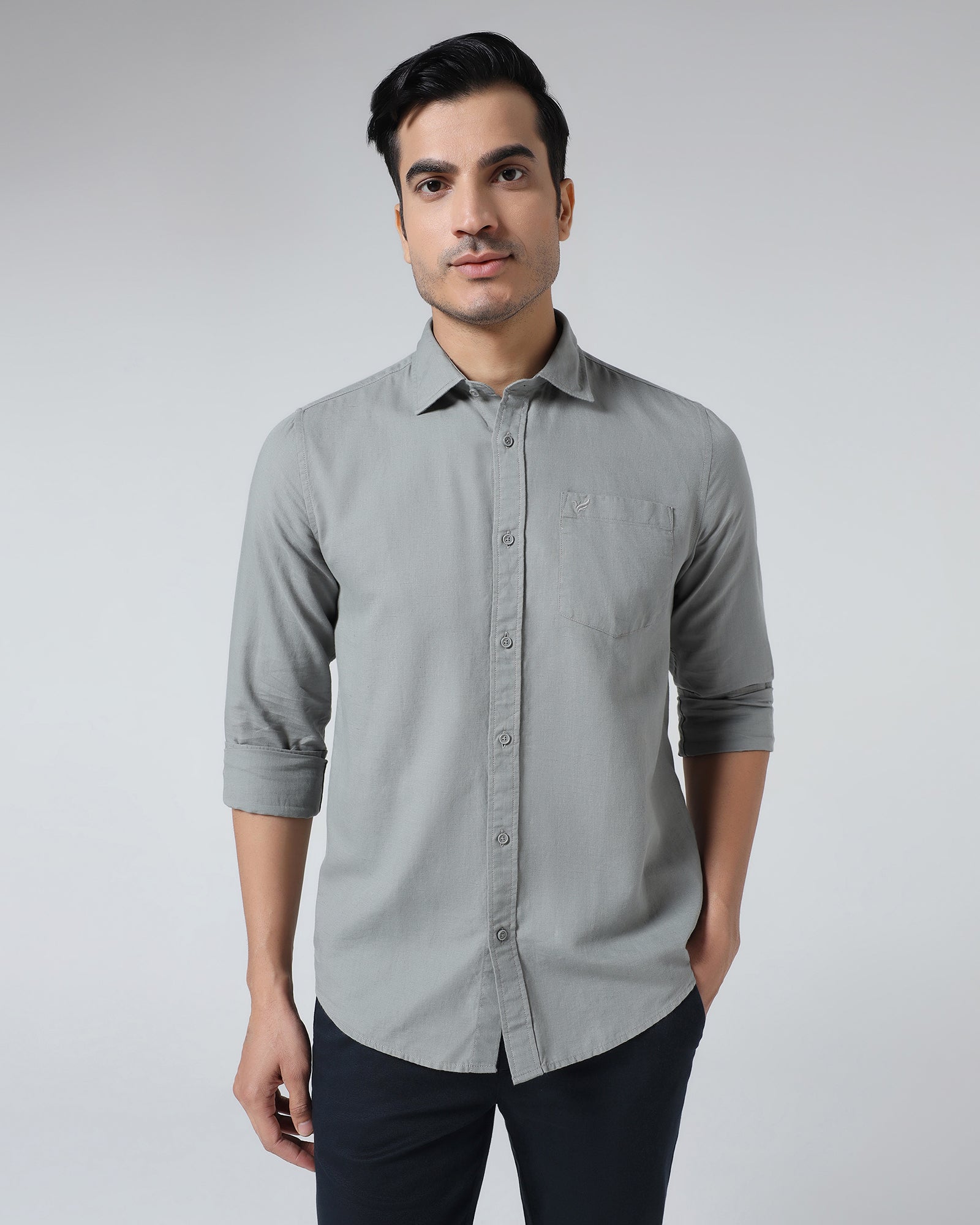 Grey Solid Shirt - Camro