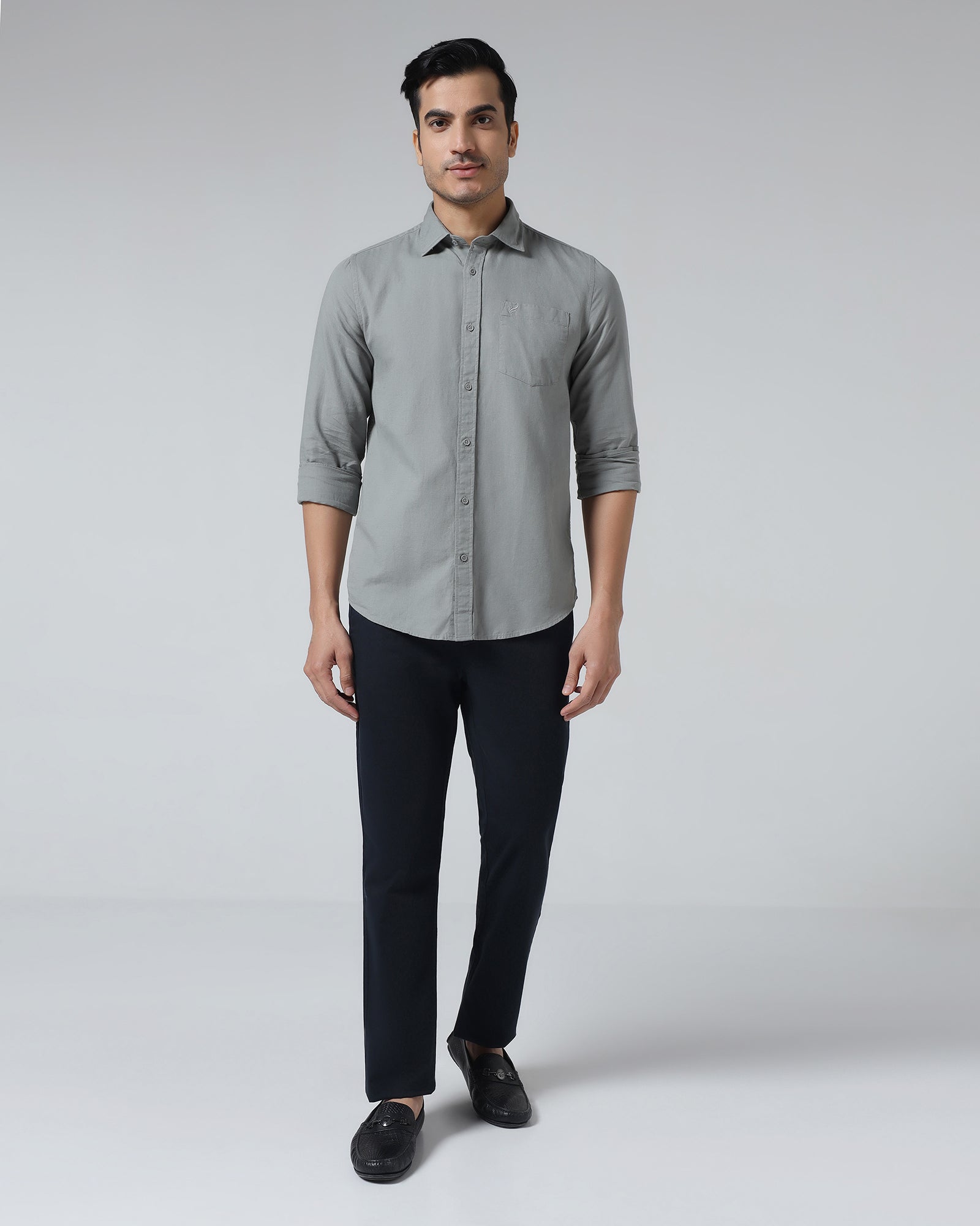 Grey Solid Shirt - Camro