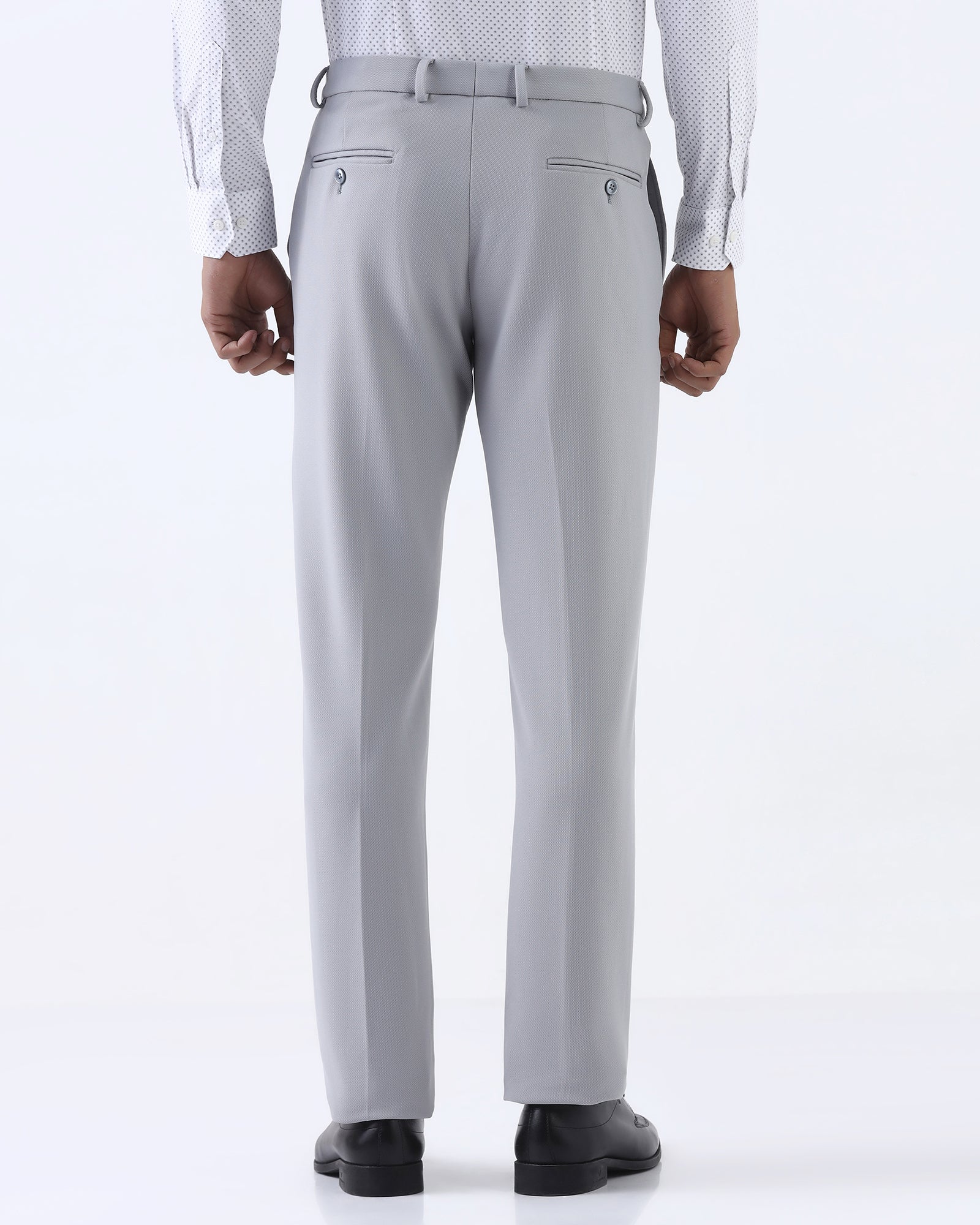 Grey Solid Trouser - Hender