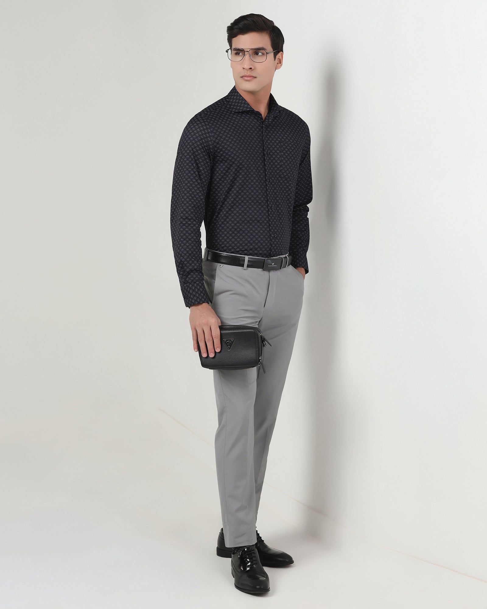 Grey Solid Trouser - Luis
