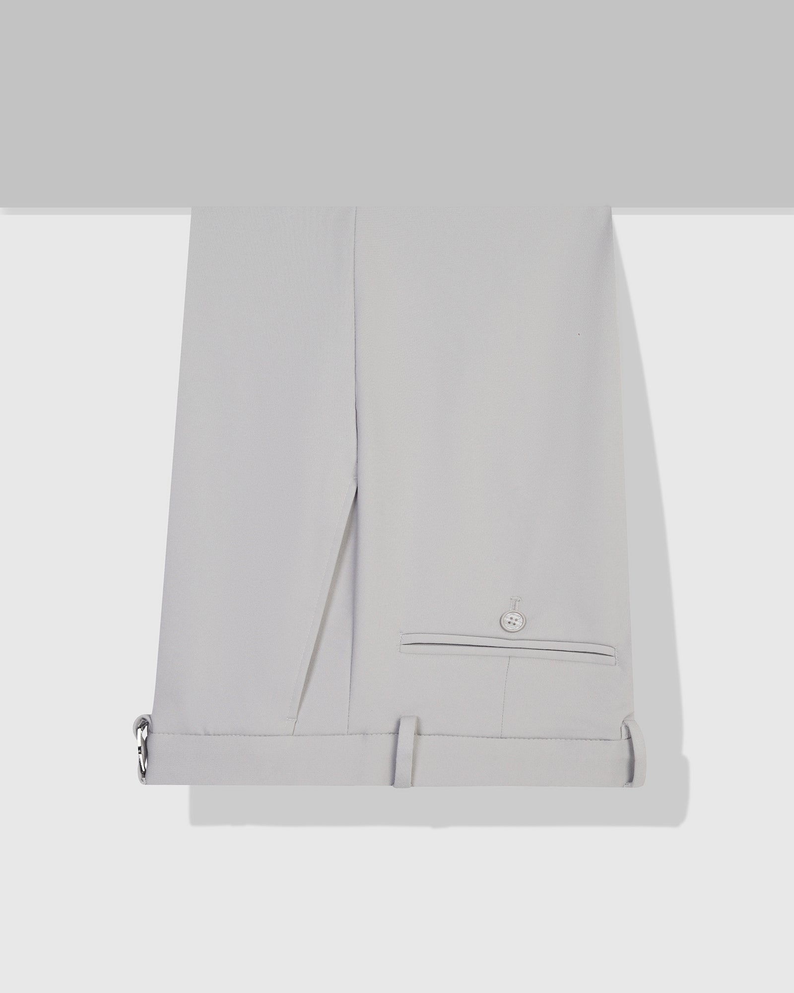 Grey Solid Trouser - Oak