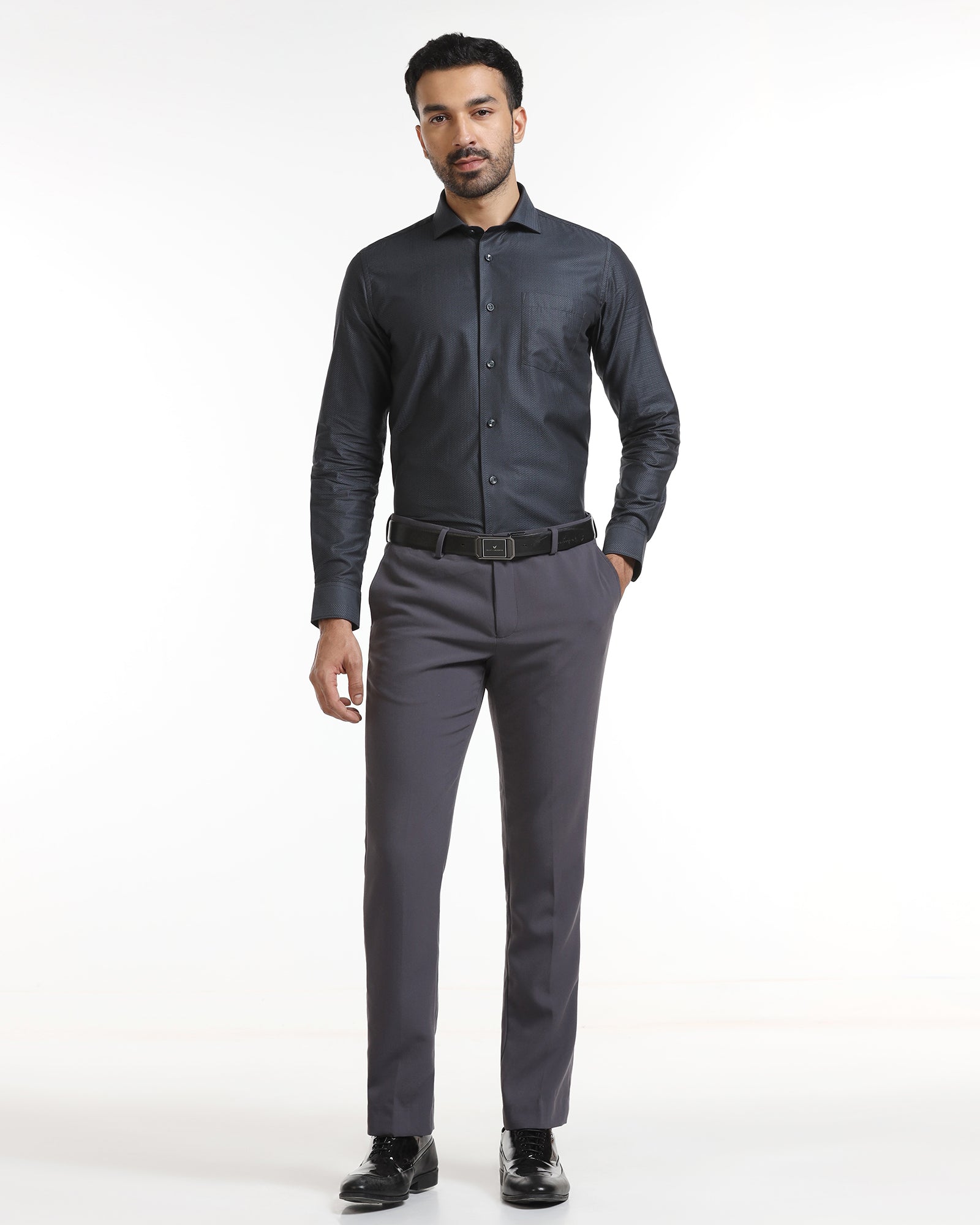 Grey Stripe Shirt - Recruit