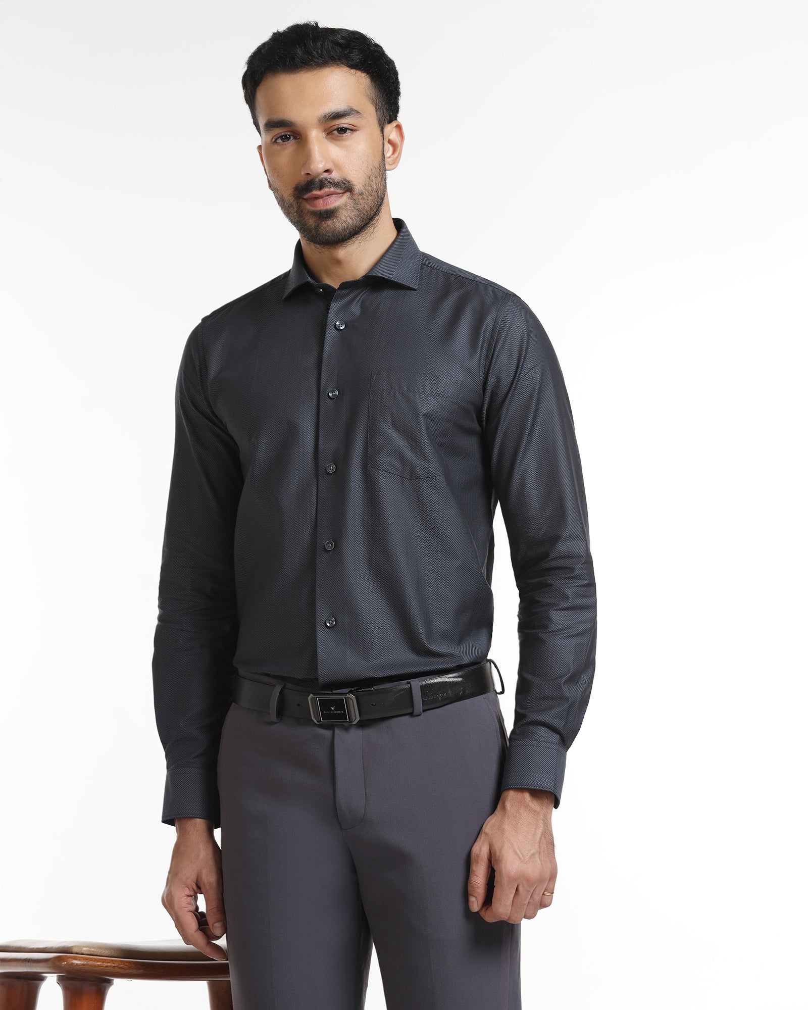 Grey Stripe Shirt - Recruit