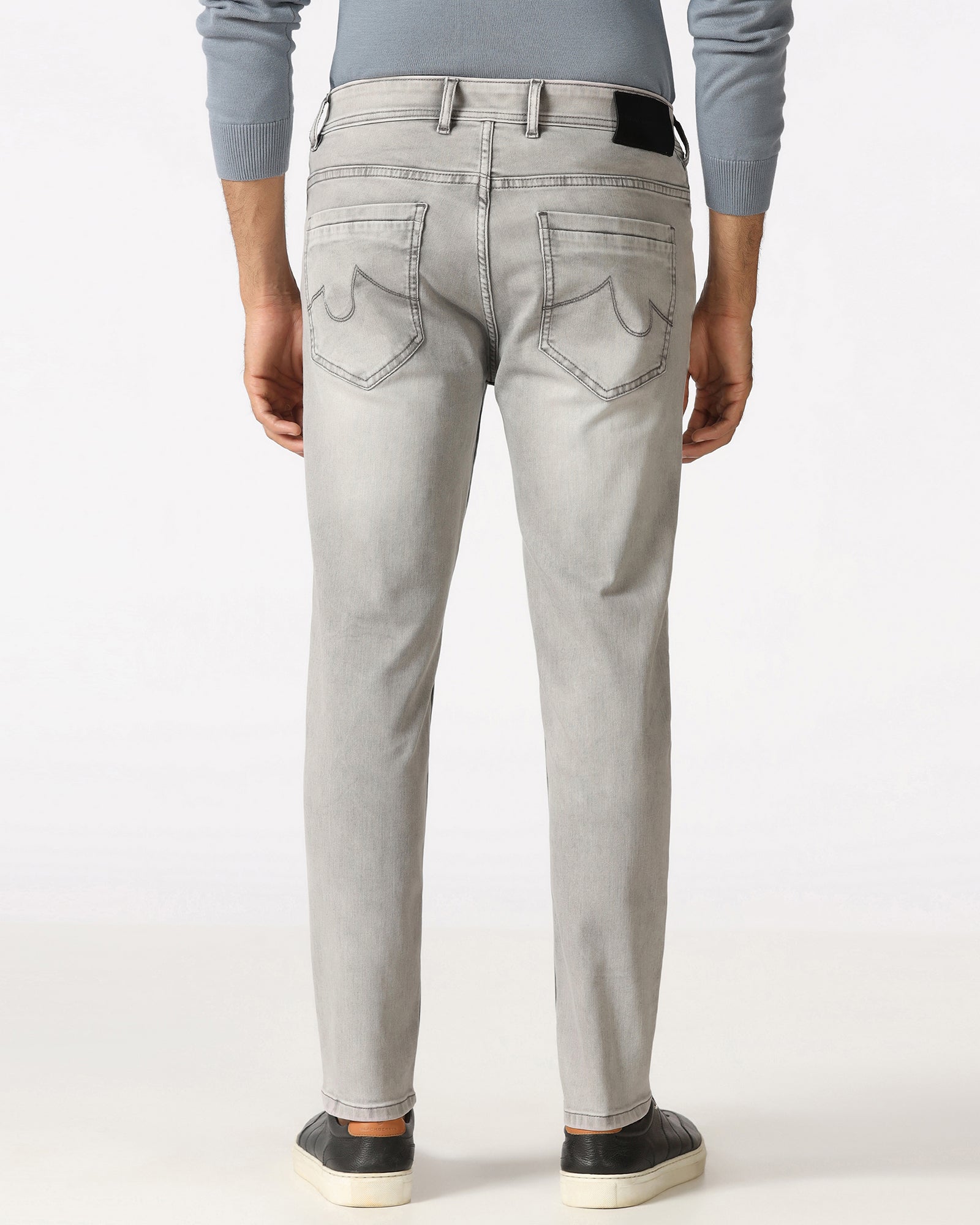 Grey Superflex Skinny Cropped Jeans - Benno