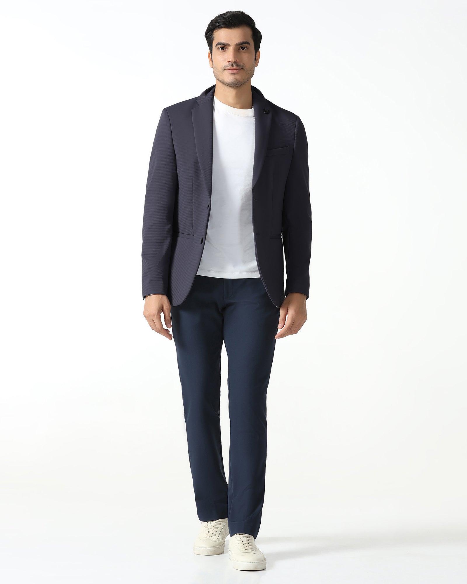 Grey TechPro Stripe Blazer - Fiesta