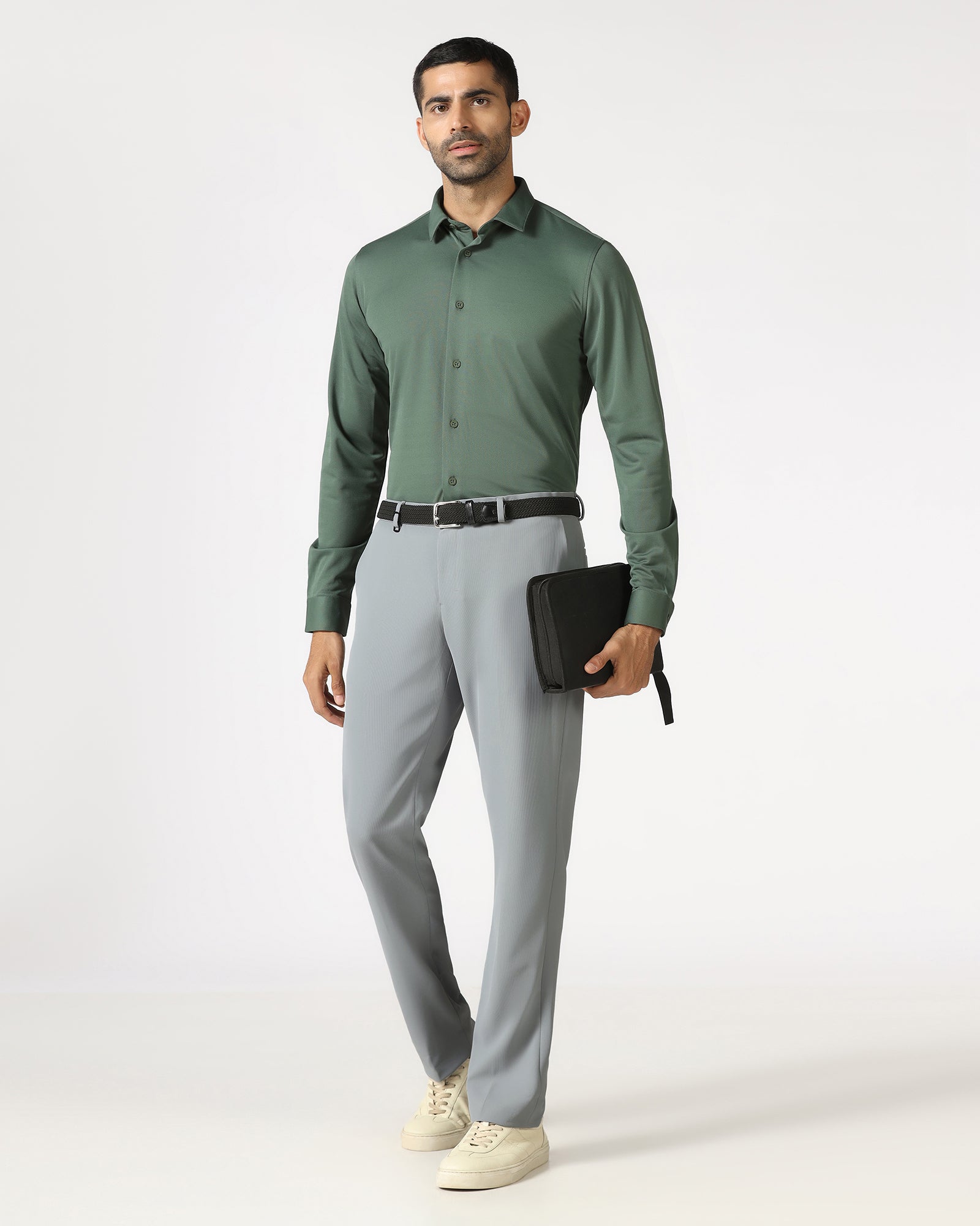 Grey Techpro Stripe Trouser - Martini