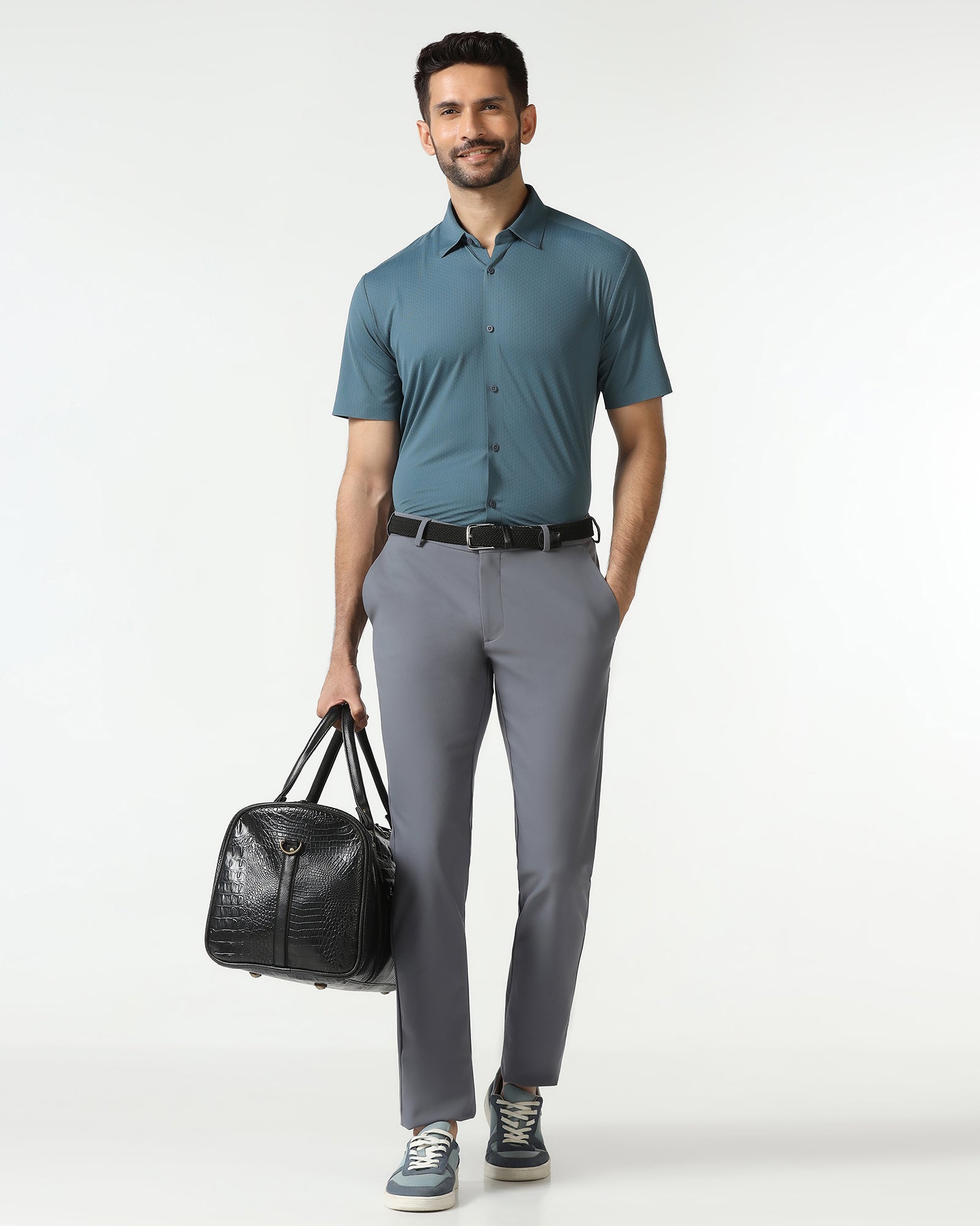 Grey Techpro Textured Khakis - Guss