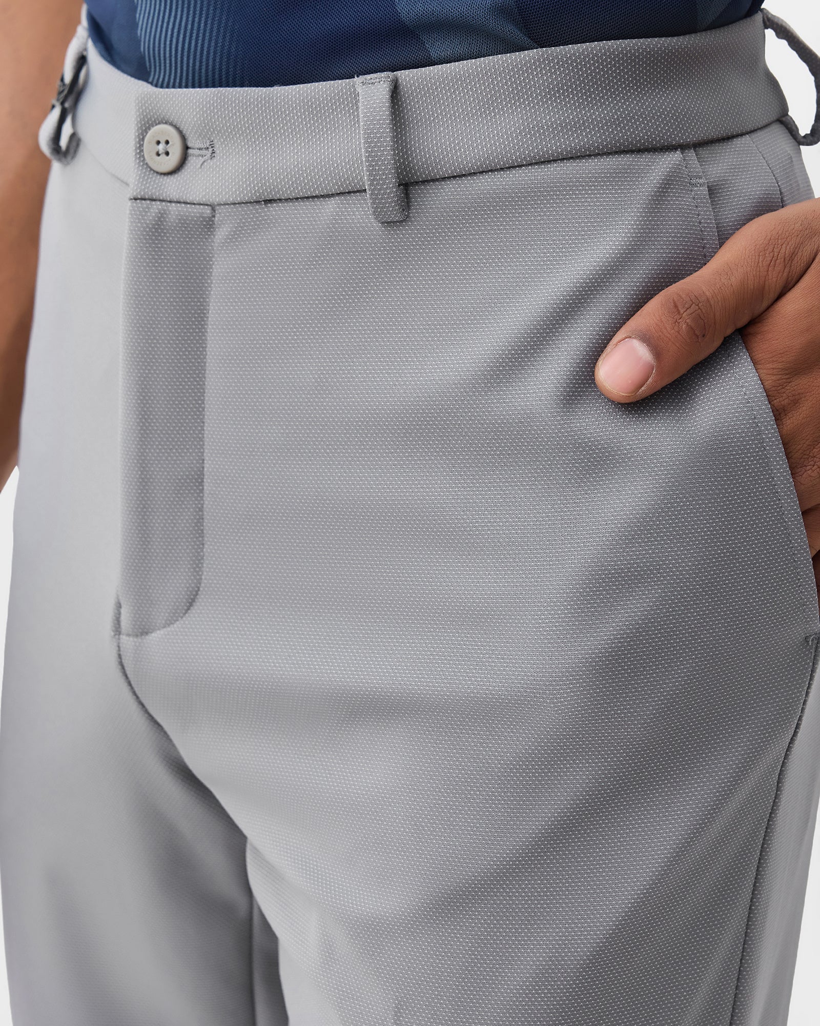 Grey TechPro Textured Trouser - Meteor
