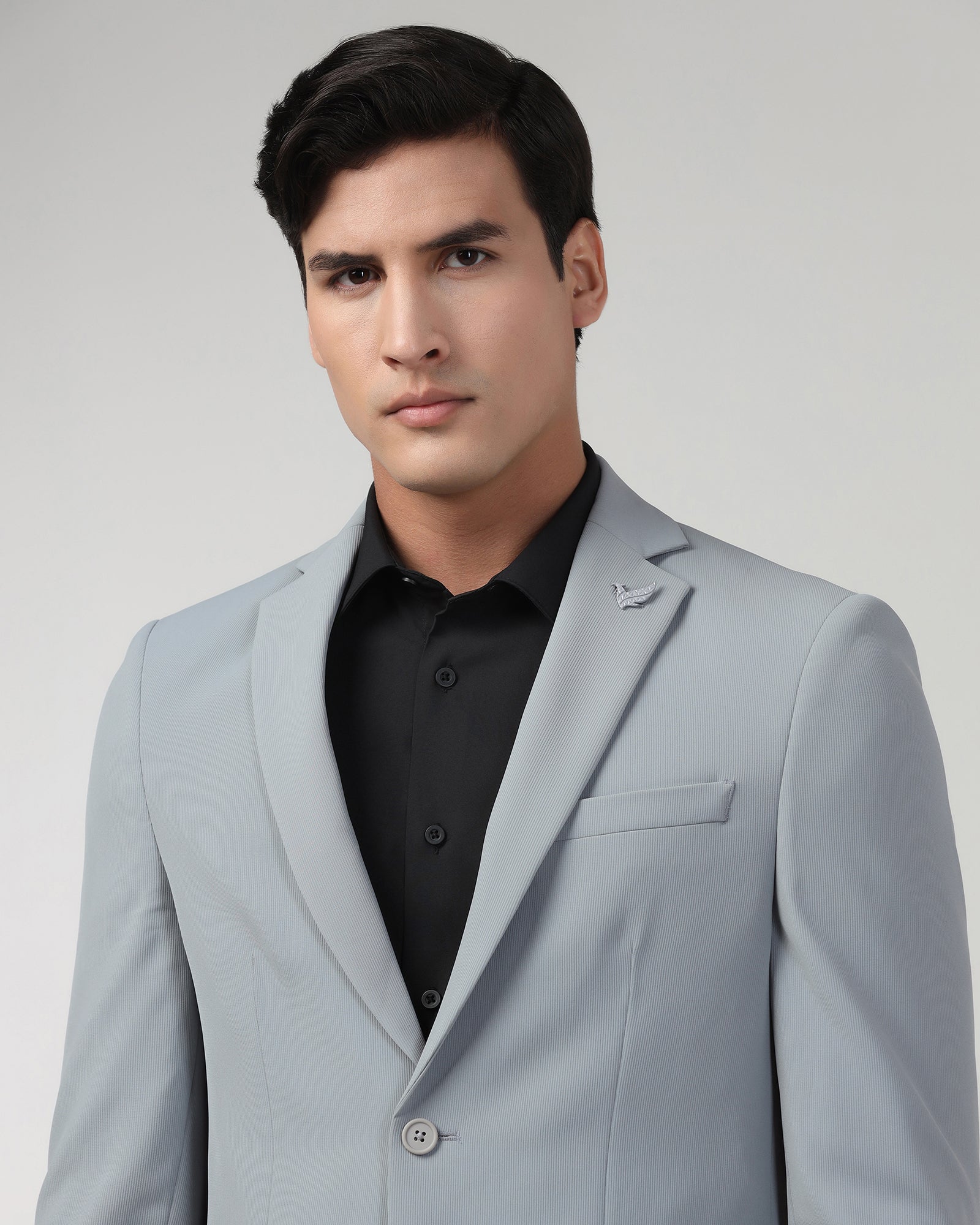 Grey TechPro Two Piece Stripe Suit - Telko