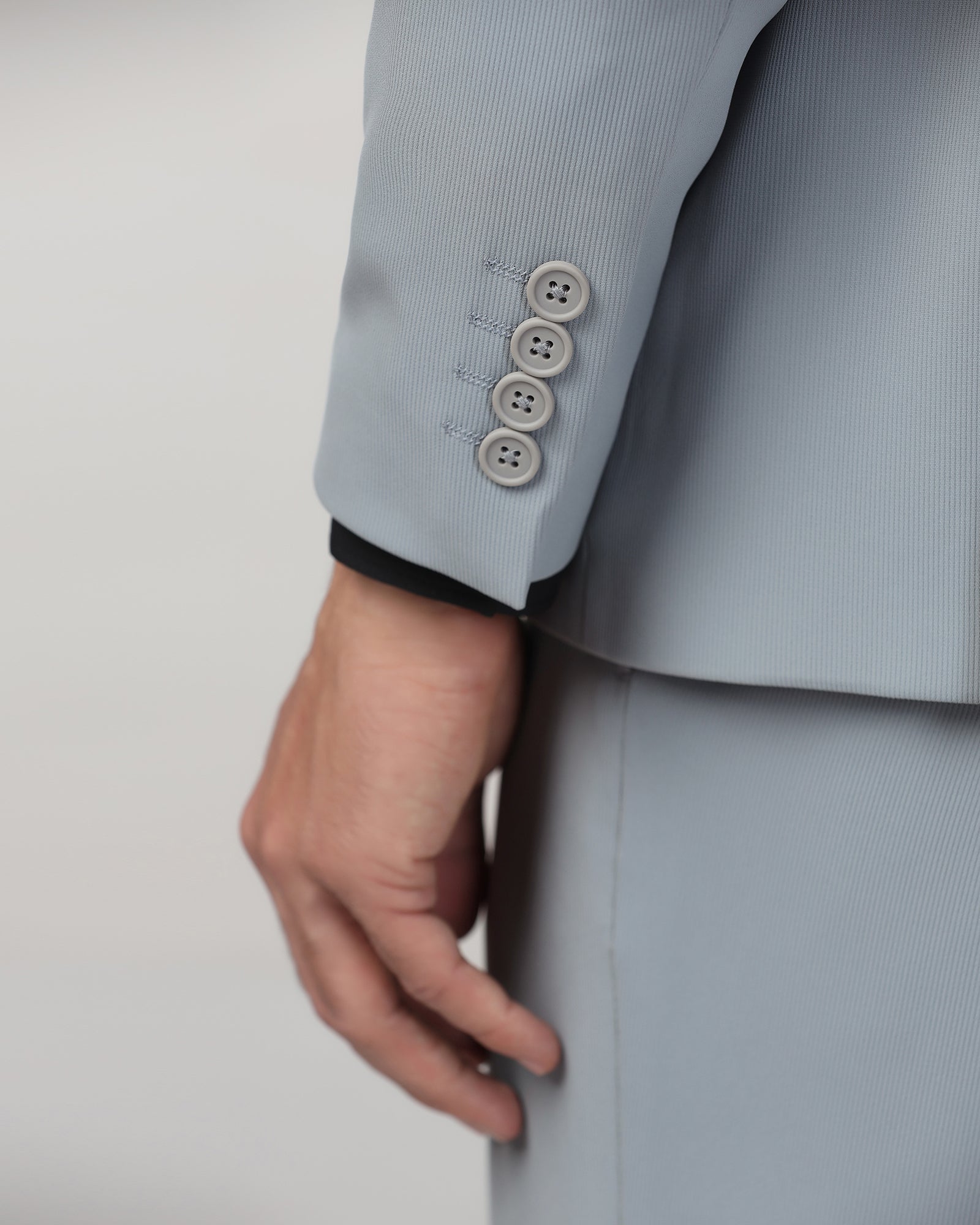 Grey TechPro Two Piece Stripe Suit - Telko