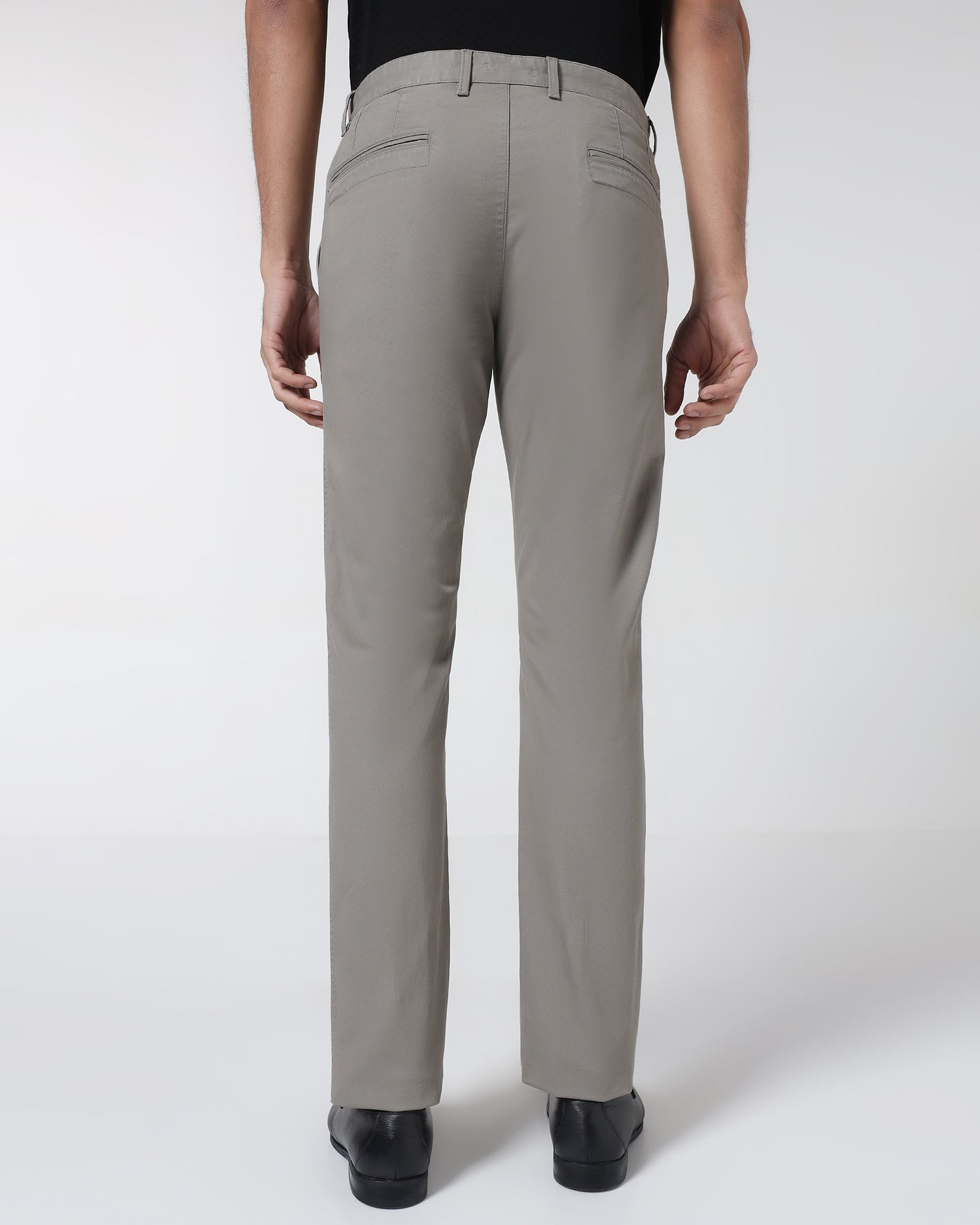 Grey Textured Khakis - Kary